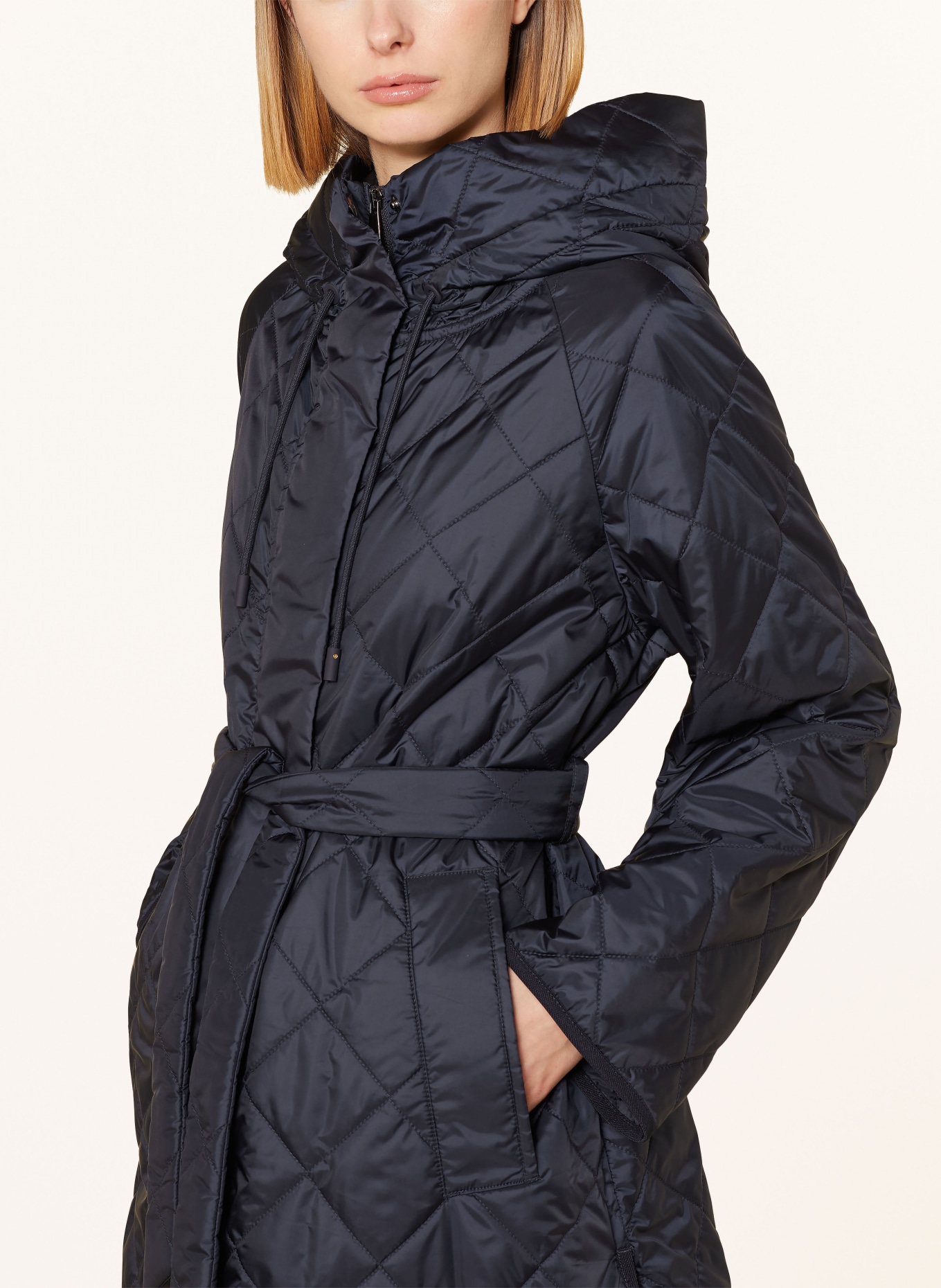 WEEKEND MaxMara Quilted coat RIBERA, Color: DARK BLUE (Image 5)