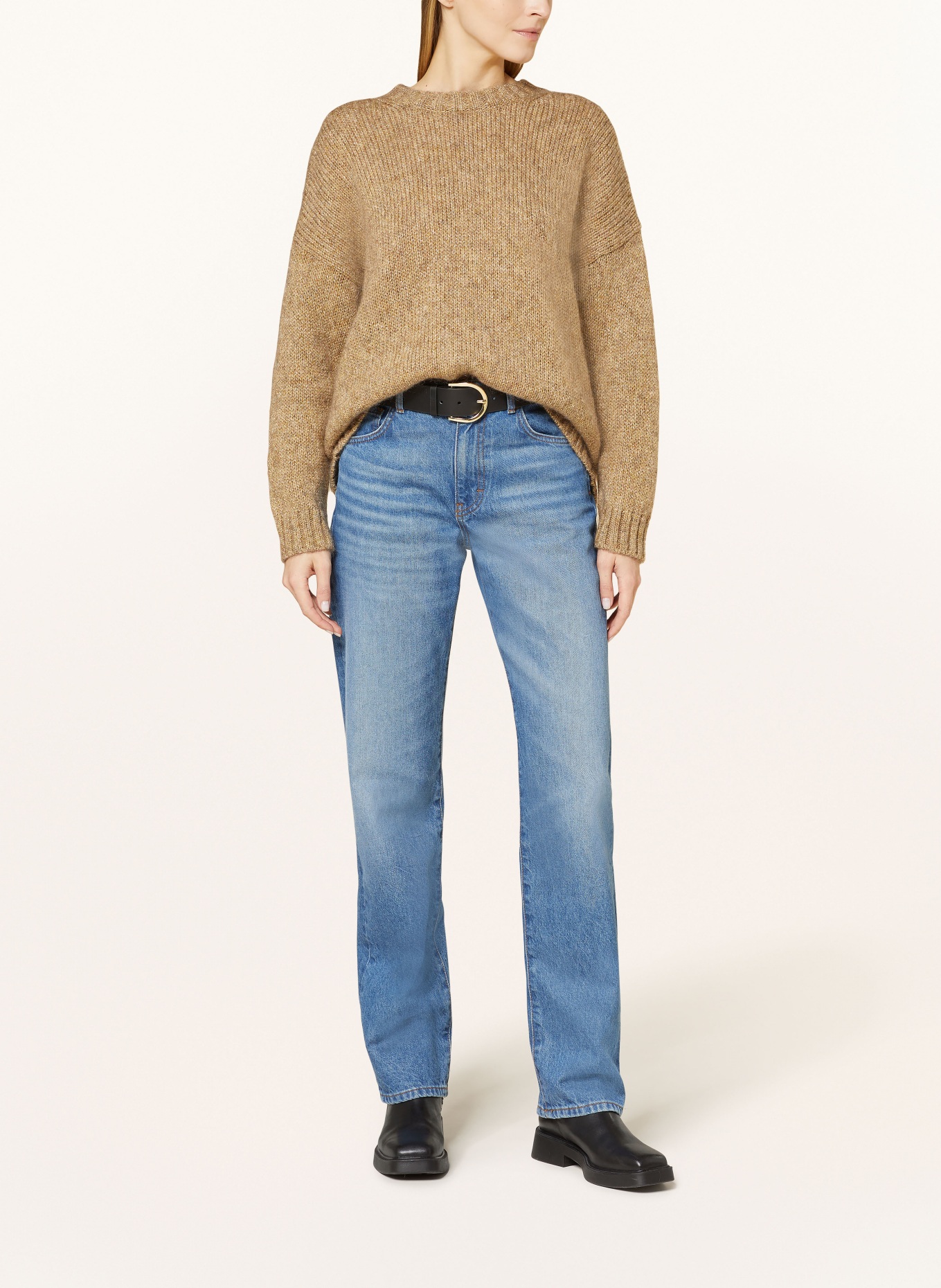 WEEKEND MaxMara Sweater ANTONY with glitter thread, Color: GOLD (Image 2)