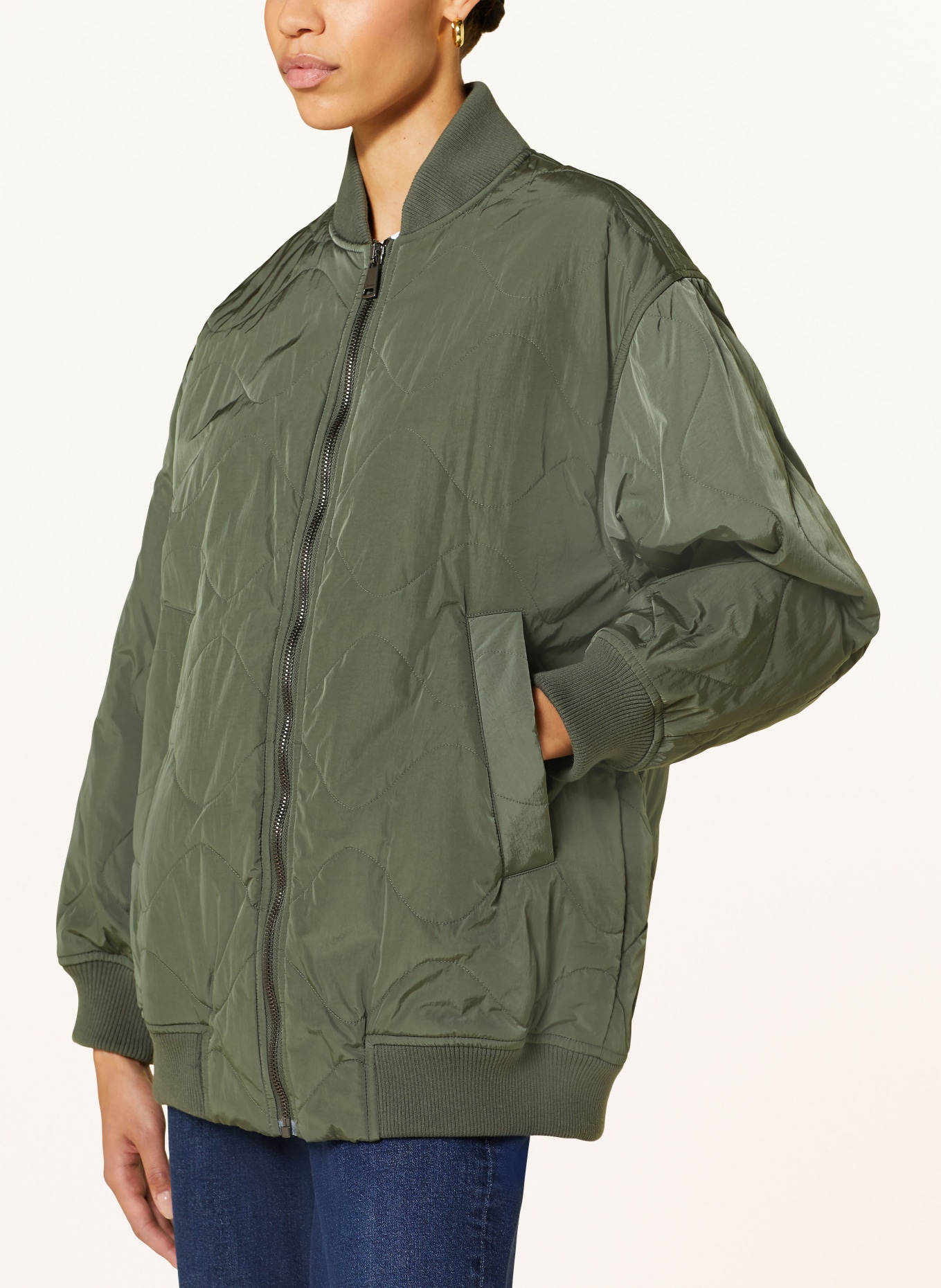 WEEKEND MaxMara Quilted jacket NOREL, Color: KHAKI (Image 4)