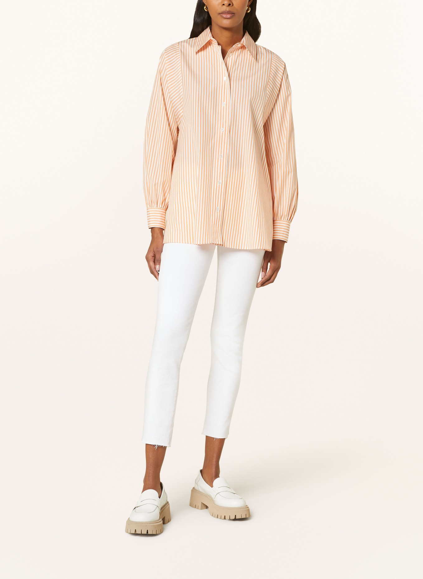 WEEKEND MaxMara Shirt blouse FUFY, Color: ORANGE/ WHITE (Image 2)