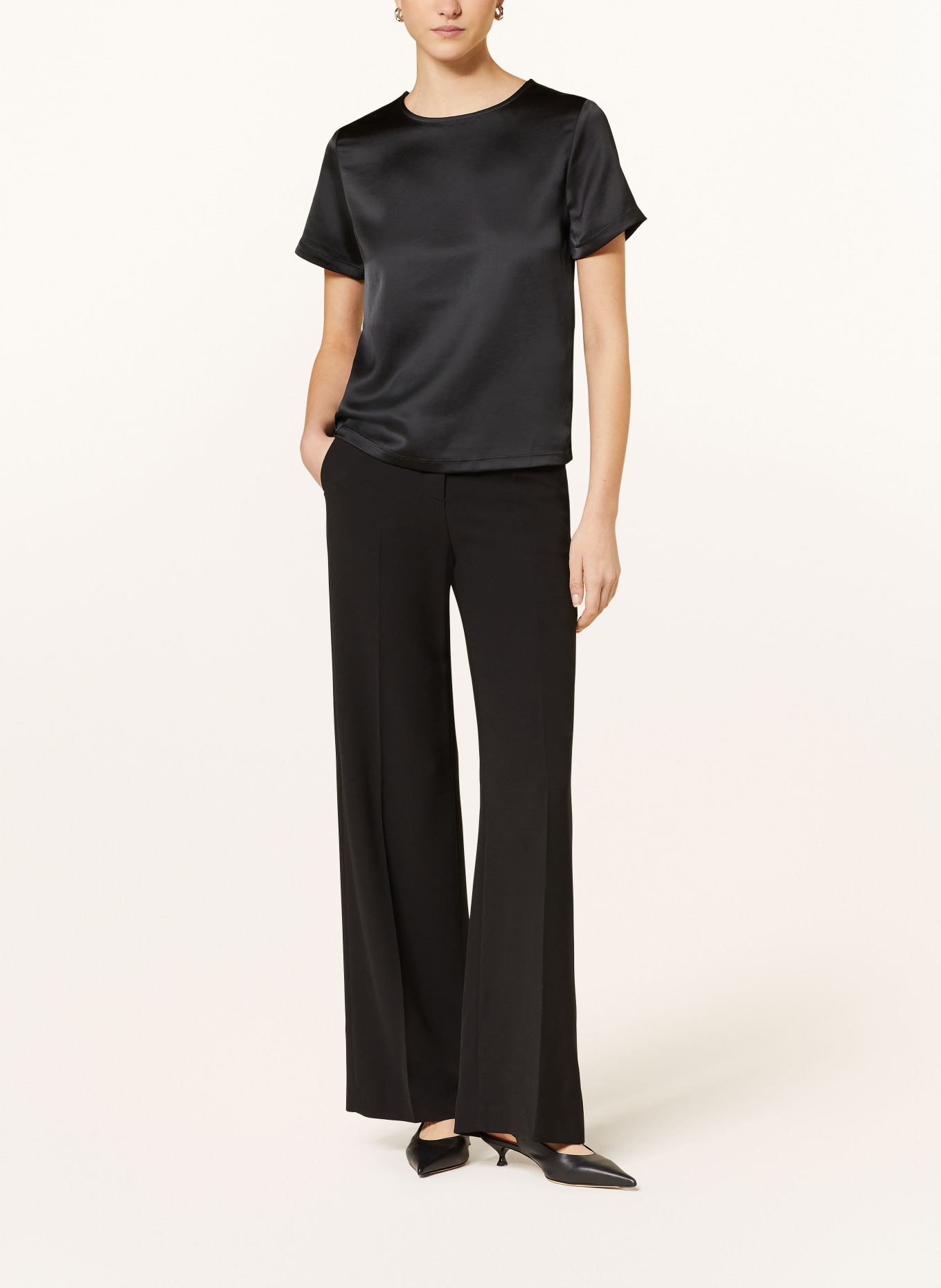 WEEKEND MaxMara Shirt blouse TORRES in mixed materials, Color: BLACK (Image 2)