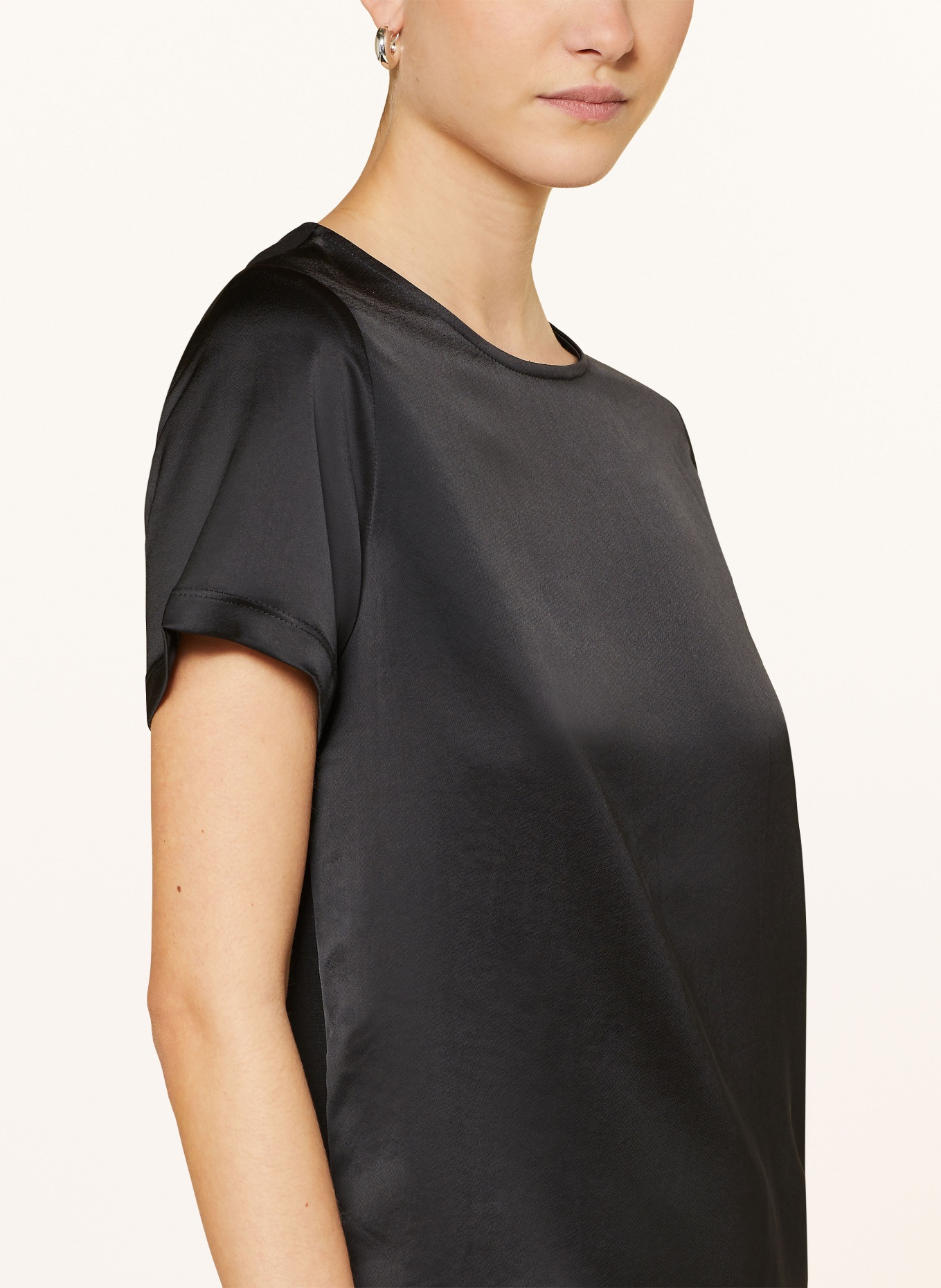 WEEKEND MaxMara Shirt blouse TORRES in mixed materials, Color: BLACK (Image 4)