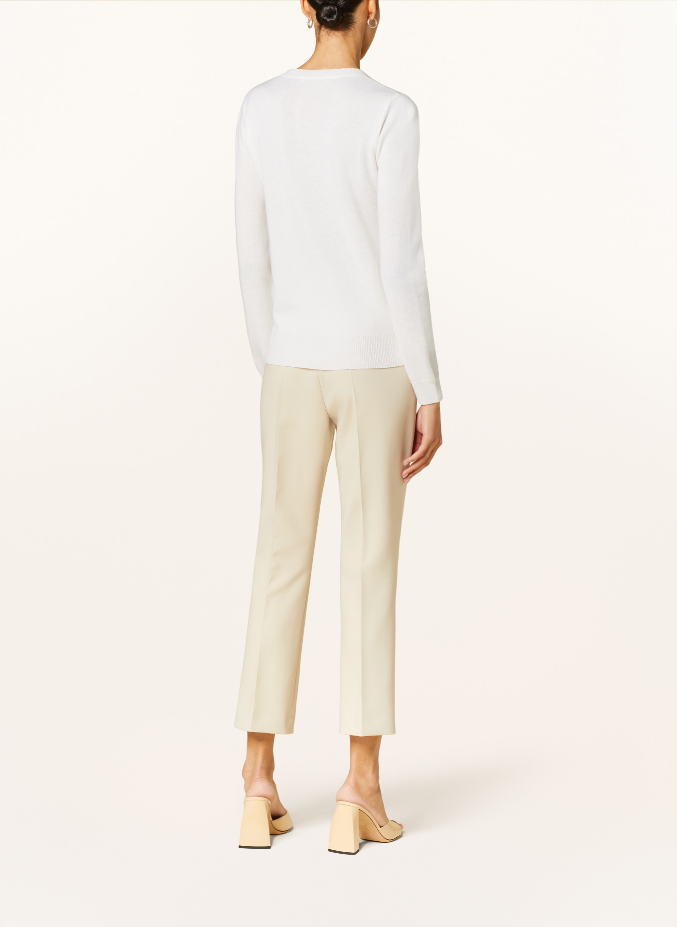 Max Mara Sweater BARI with cashmere and decorative gems, Color: WHITE (Image 3)