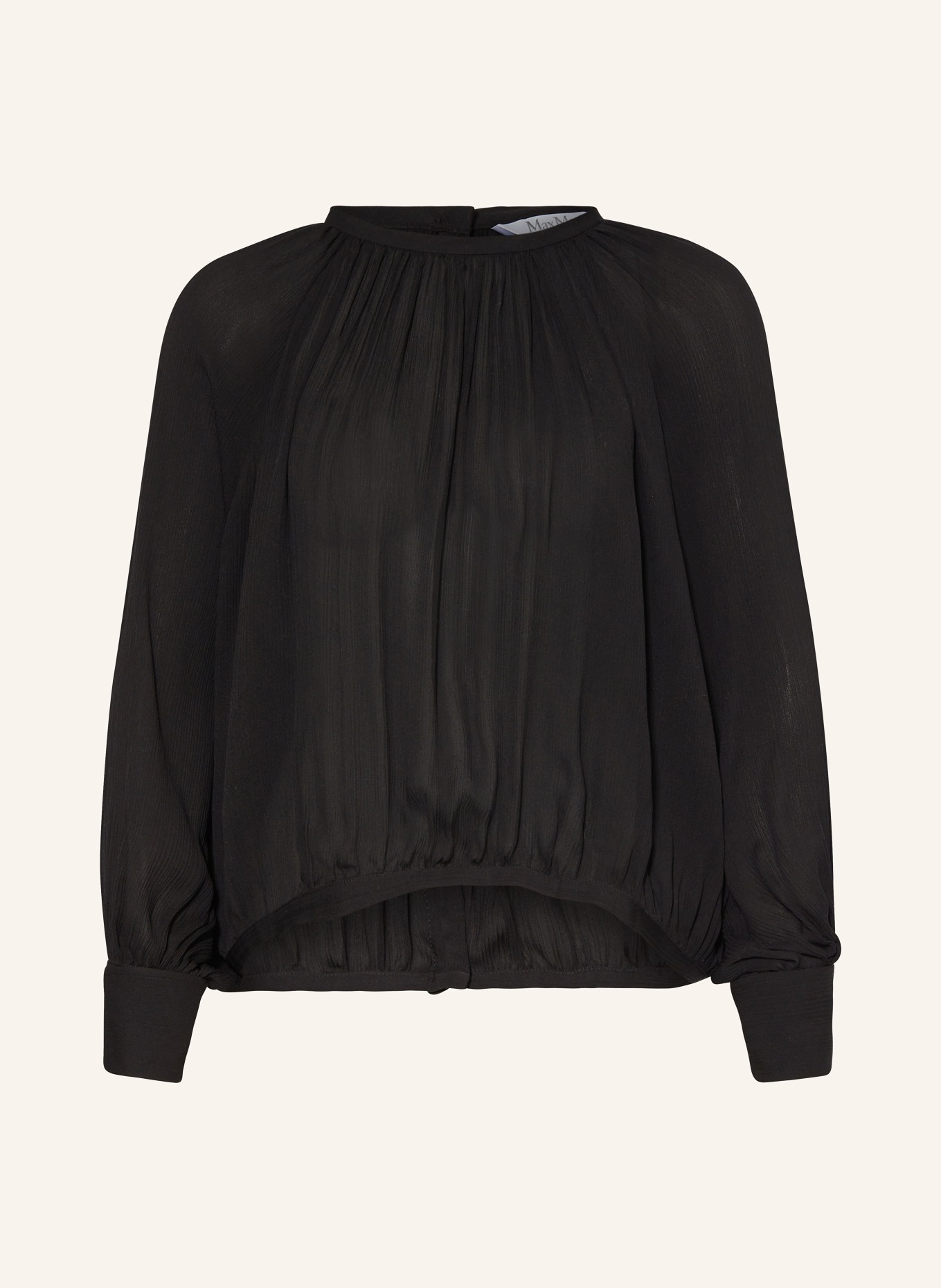 Max Mara Shirt blouse NARVEL in silk, Color: BLACK (Image 1)