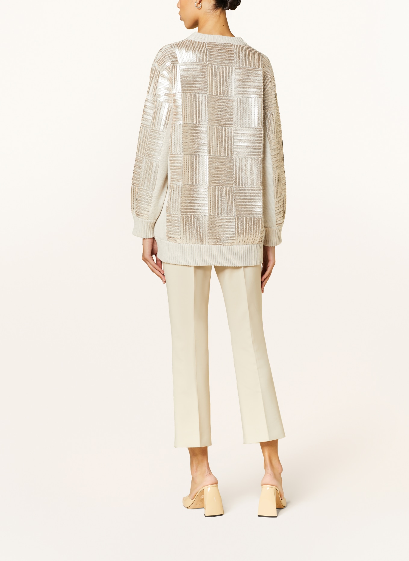 Max Mara Sweater PIOVRA with sequins, Color: BEIGE (Image 3)