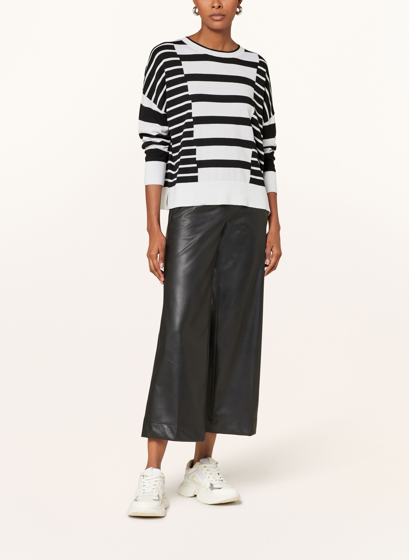 SPORTALM Sweater, Color: BLACK/ WHITE (Image 2)