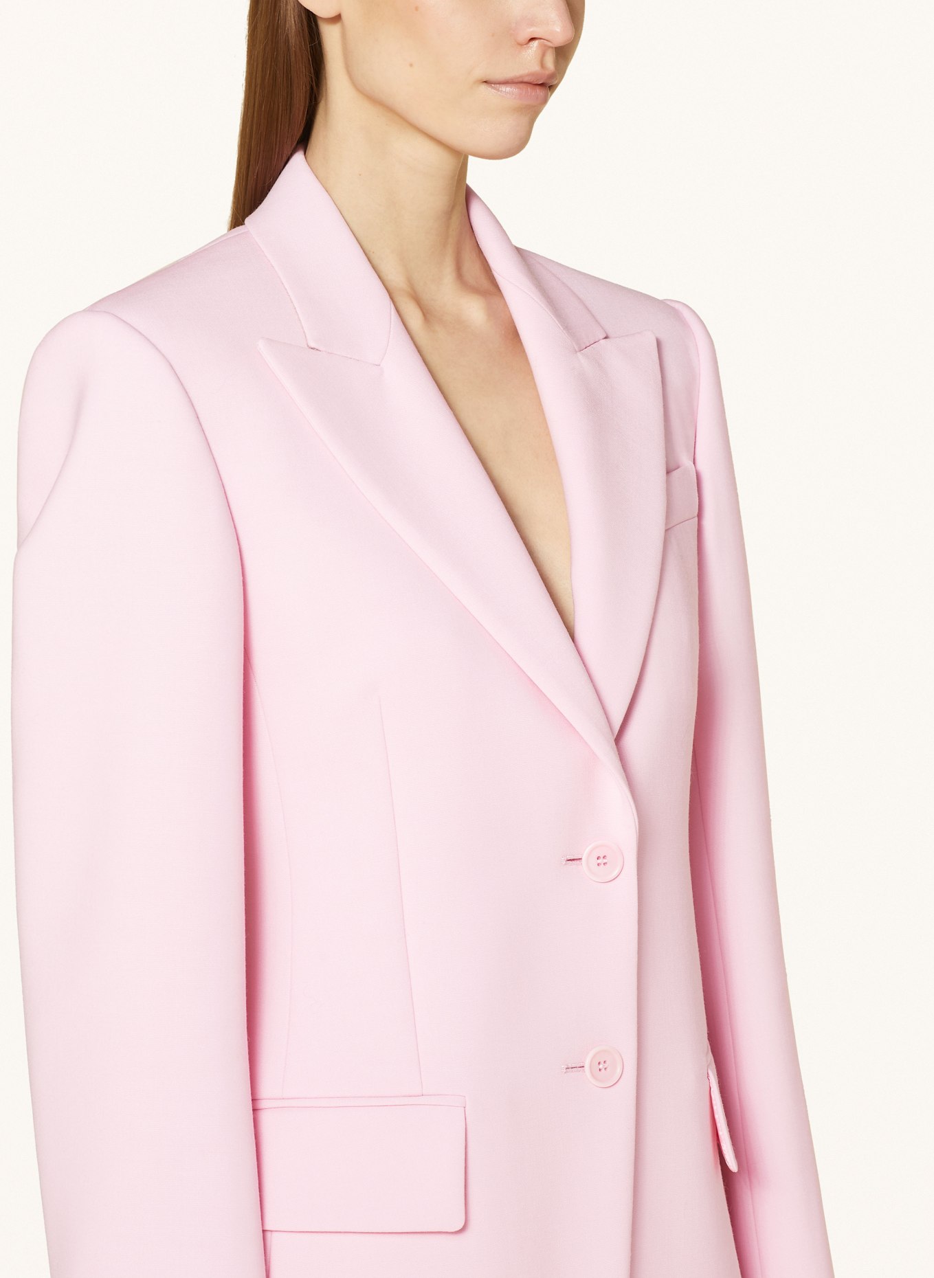 SPORTMAX Long blazer, Color: PINK (Image 4)