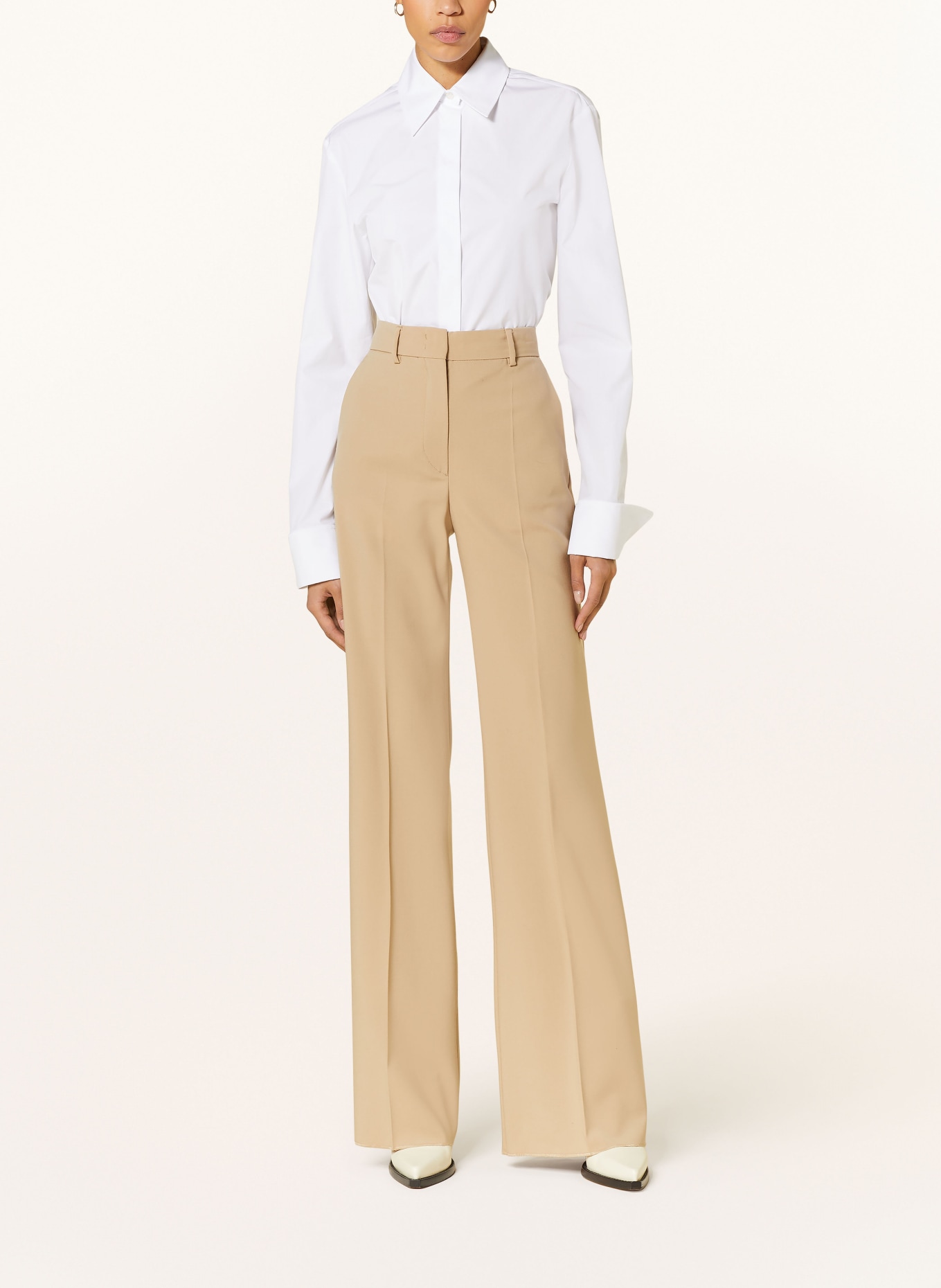 SPORTMAX Wide leg trousers OXALIS, Color: BEIGE (Image 2)