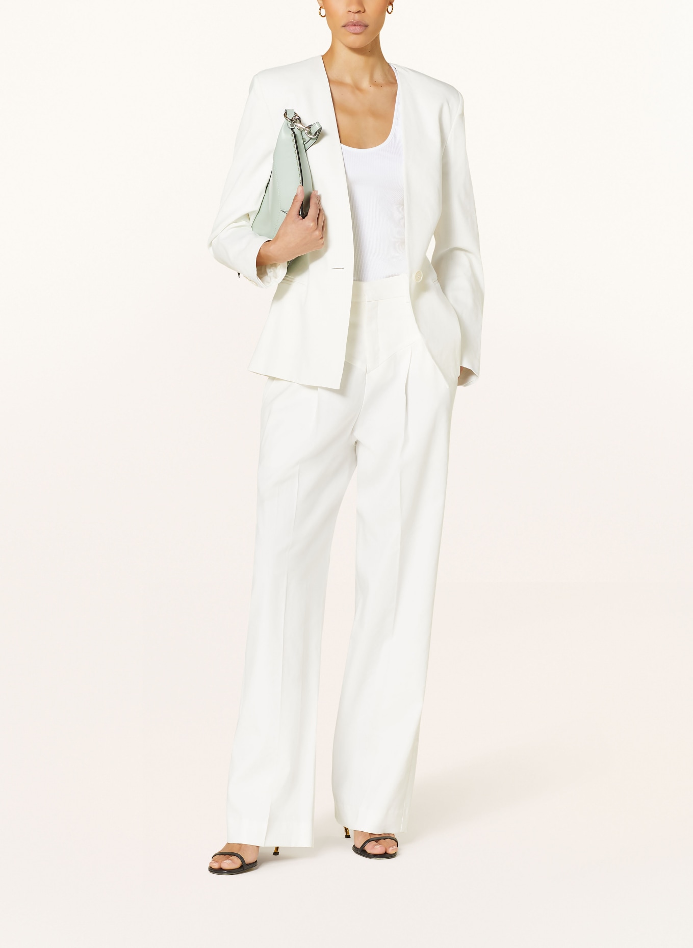 ISABEL MARANT Wide leg trousers STAYA, Color: WHITE (Image 2)
