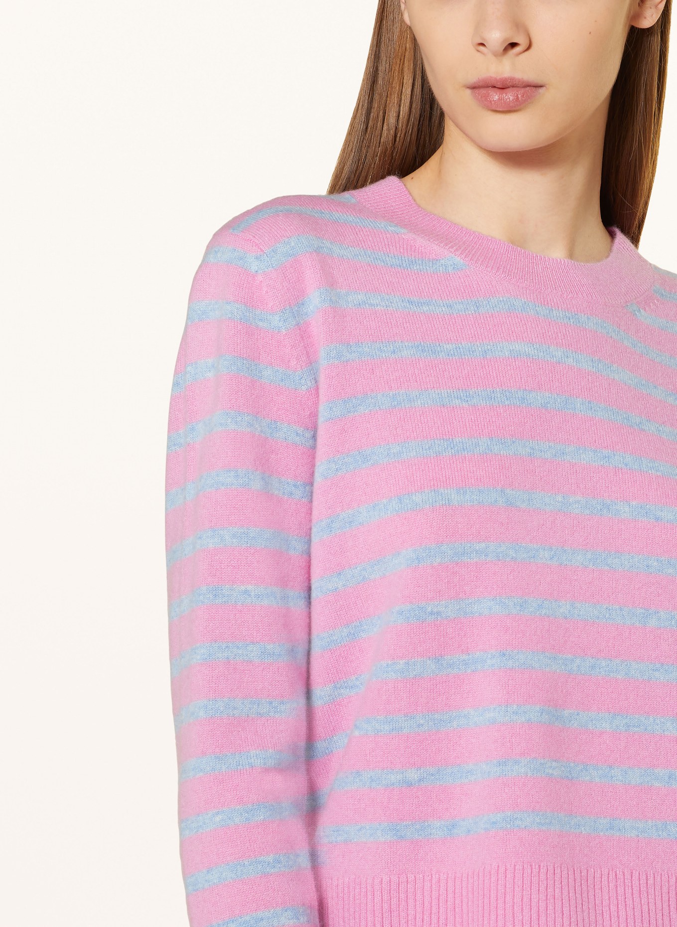 MRS & HUGS Cashmere-Pullover, Farbe: ROSA/ HELLBLAU (Bild 4)