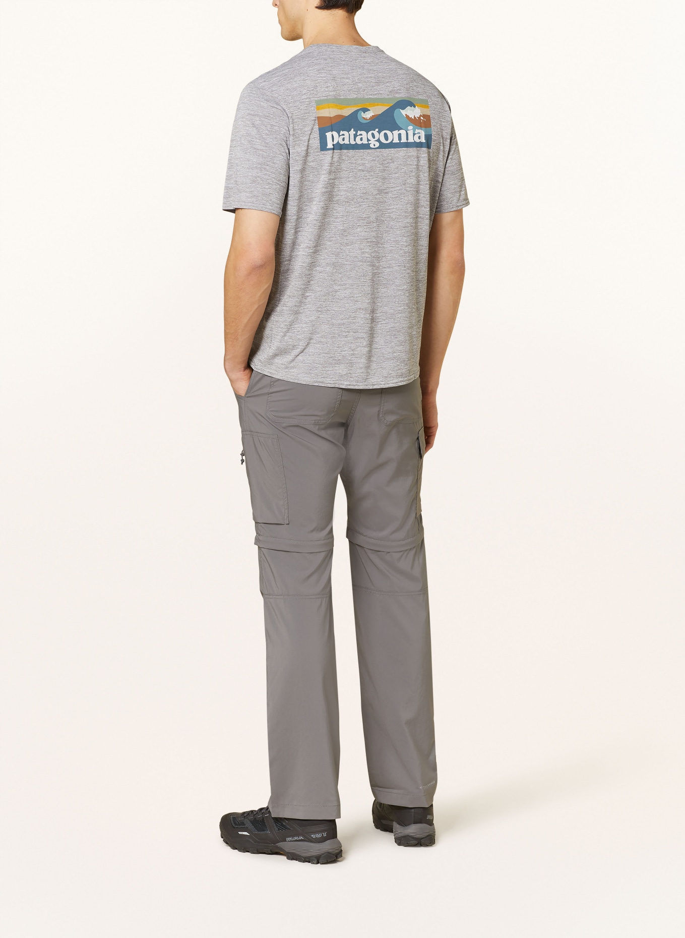 patagonia T-shirt CAPILENE® COOL, Kolor: SZARY (Obrazek 2)