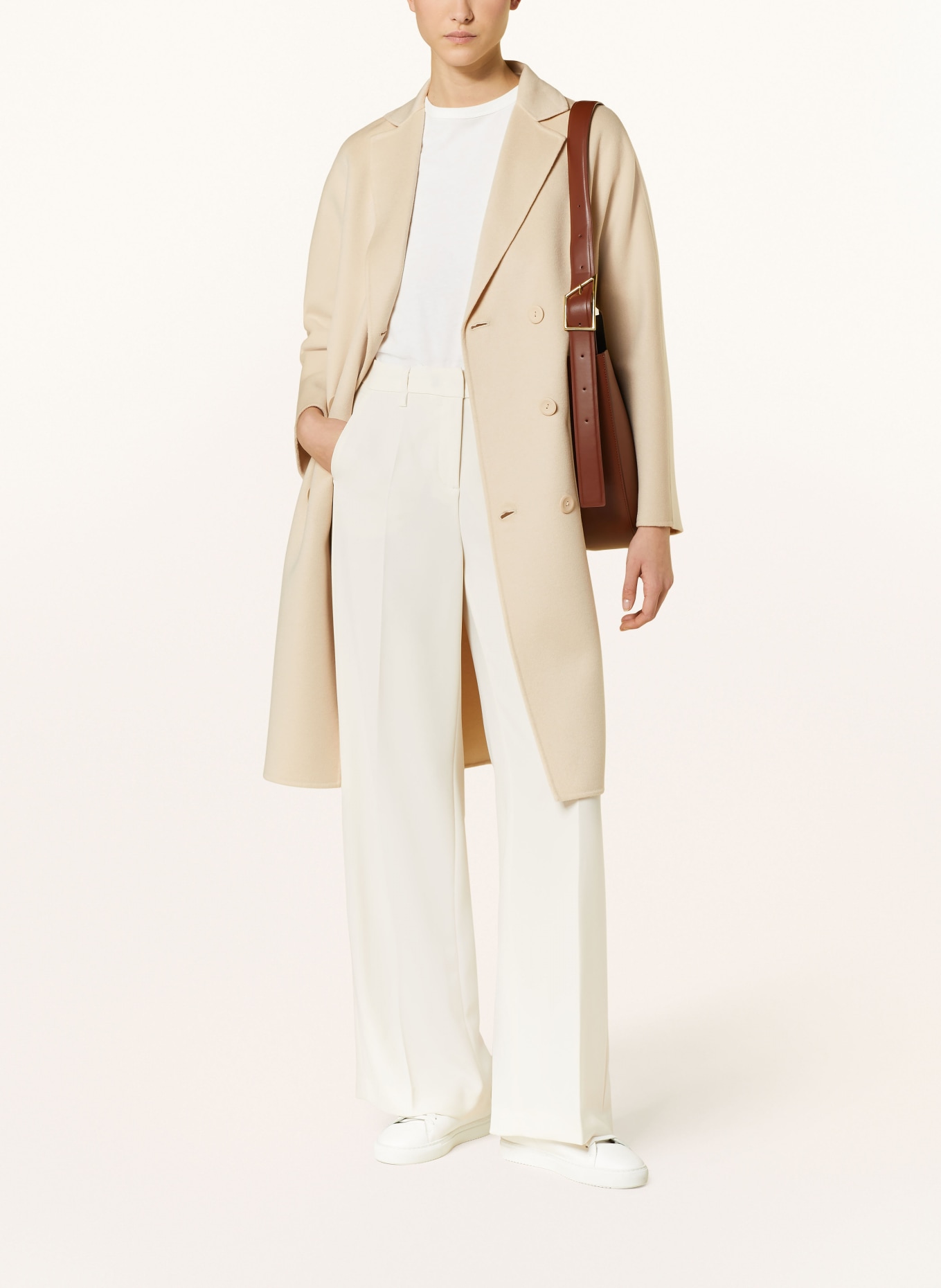 MaxMara STUDIO Wool coat MERINGA, Color: BEIGE (Image 2)