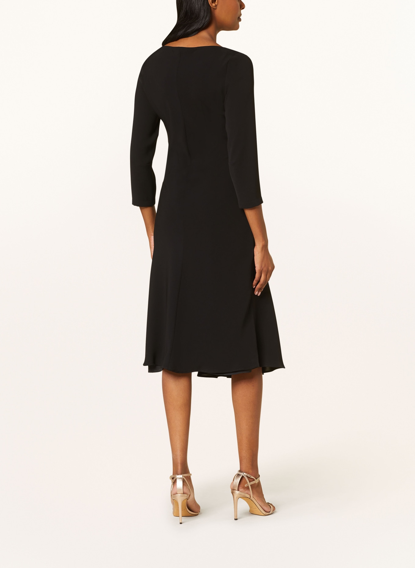 MaxMara STUDIO Dress AERE with 3/4 sleeves, Color: BLACK (Image 3)