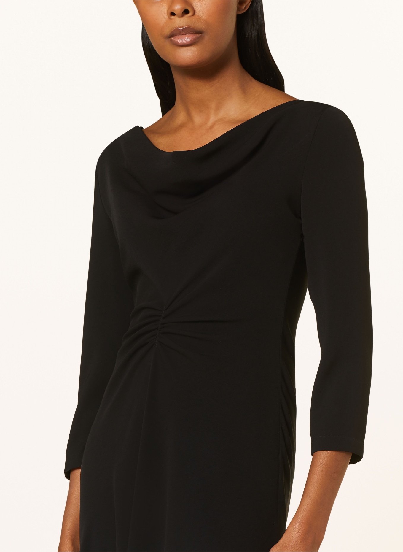 MaxMara STUDIO Dress AERE with 3/4 sleeves, Color: BLACK (Image 4)