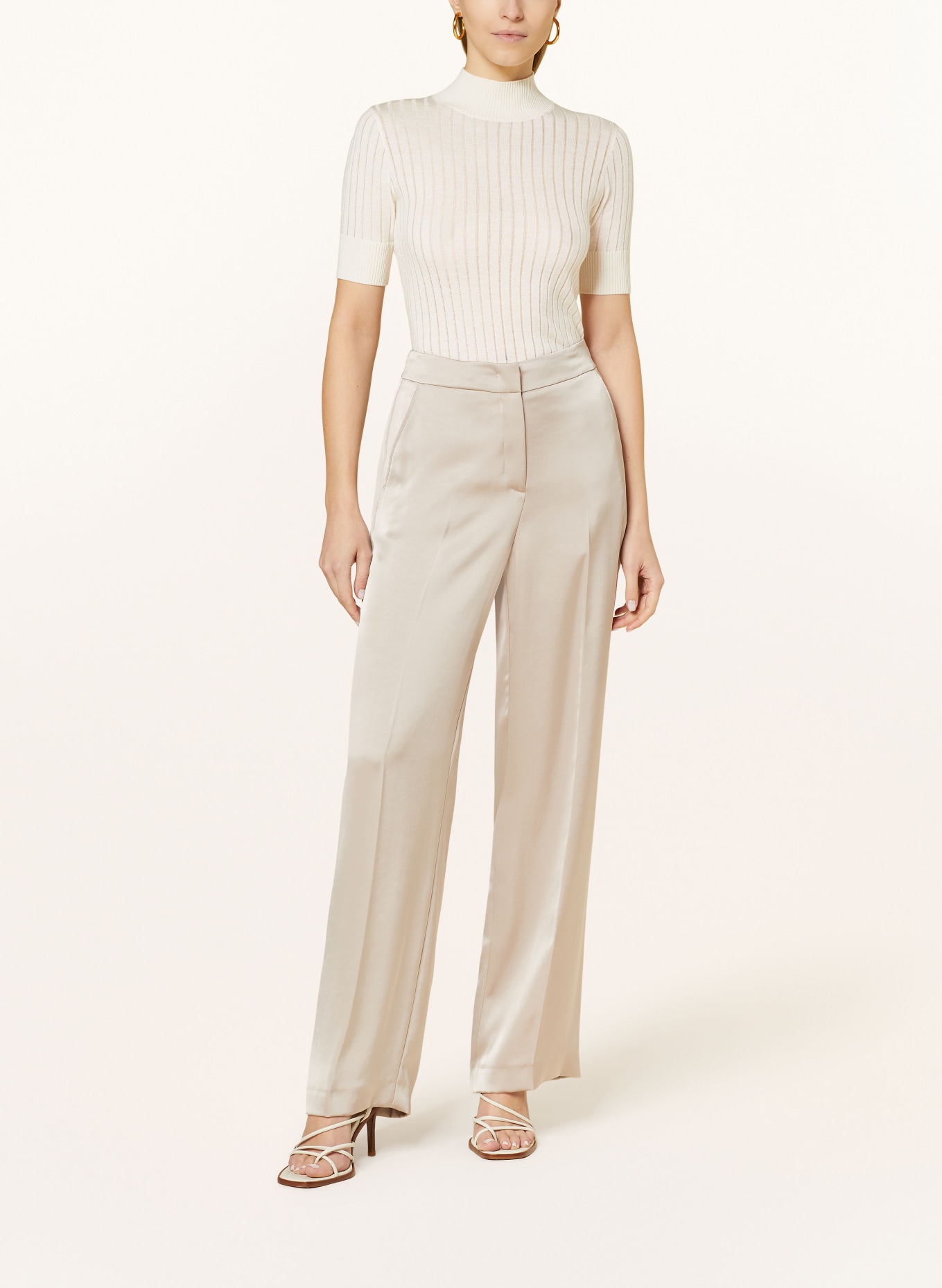 MaxMara STUDIO Knit shirt DILLY with silk, Color: WHITE (Image 2)