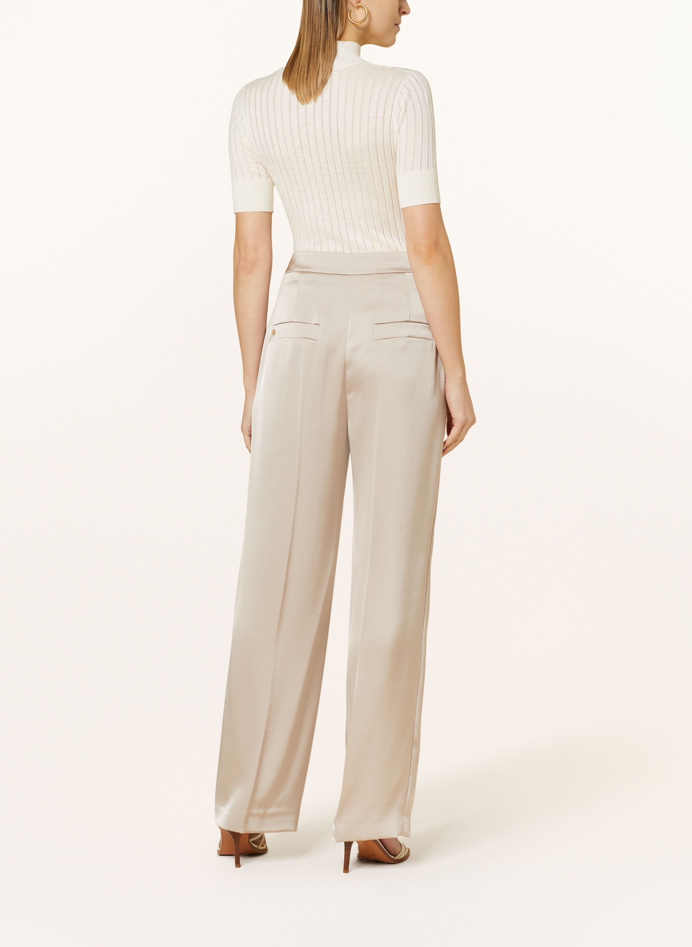 MaxMara STUDIO Knit shirt DILLY with silk, Color: WHITE (Image 3)