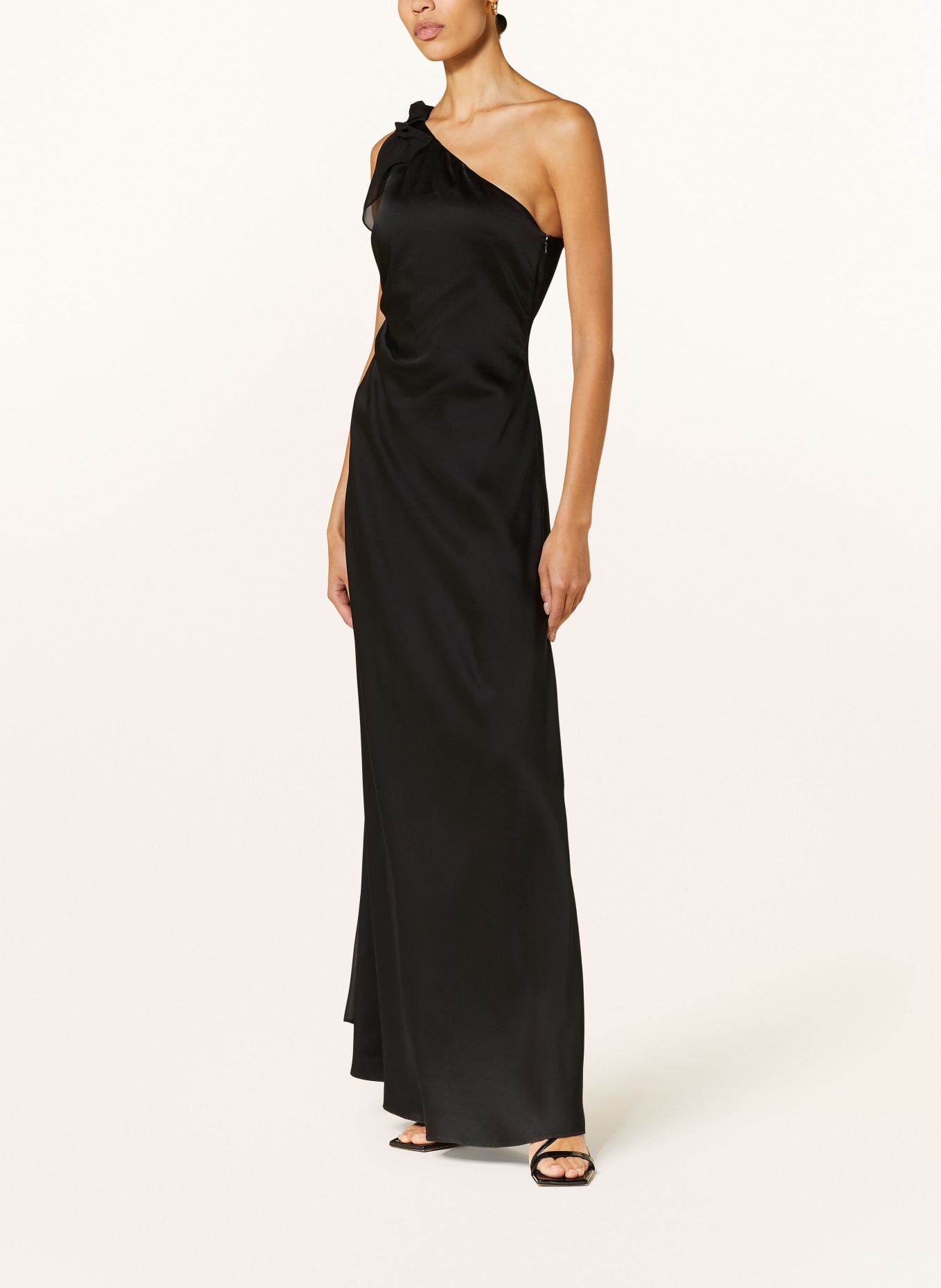 MaxMara STUDIO Evening dress BERNARD in satin, Color: BLACK (Image 2)