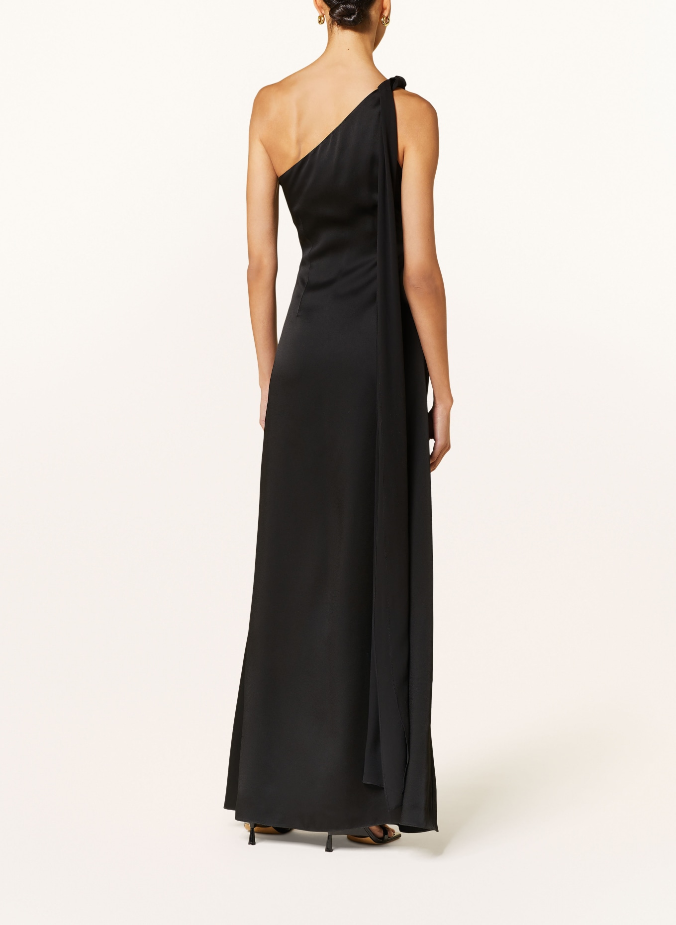 MaxMara STUDIO Evening dress BERNARD in satin, Color: BLACK (Image 3)