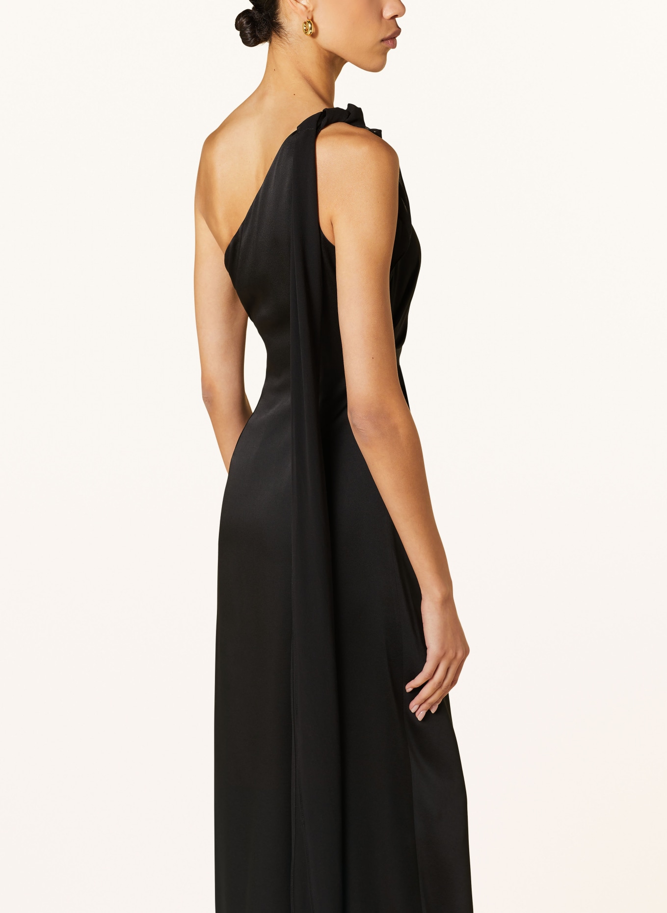 MaxMara STUDIO Evening dress BERNARD in satin, Color: BLACK (Image 4)