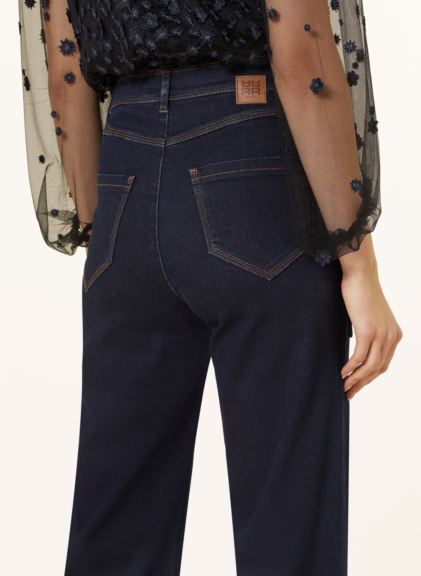 RIANI Flared jeans, Color: 449 dark blue denim (Image 5)