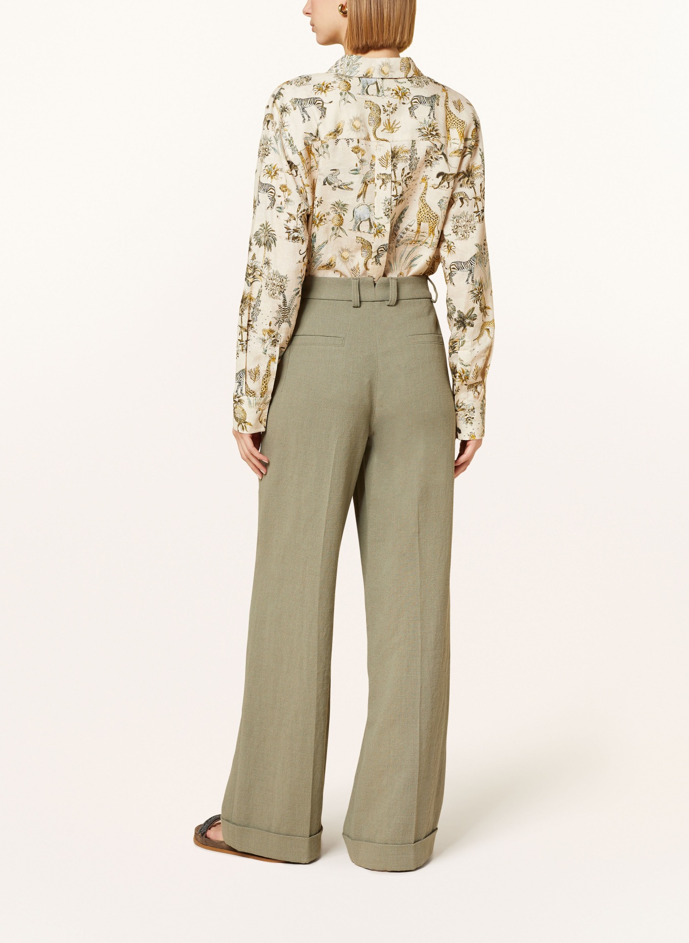 RIANI Wide leg trousers, Color: GREEN (Image 3)