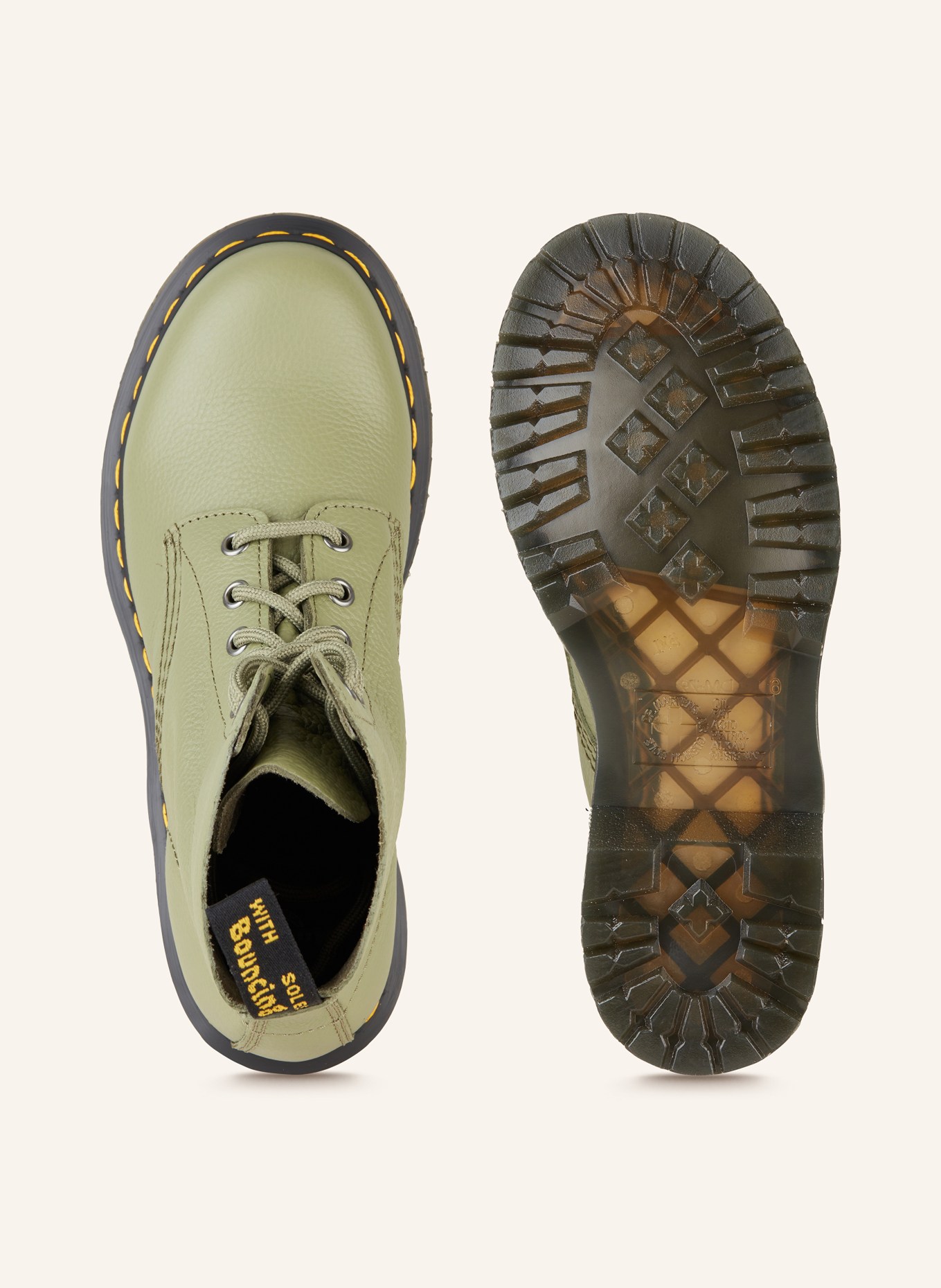 Dr. Martens Šněrovací boty 1460 PASCAL, Barva: SVĚTLE ZELENÁ (Obrázek 5)