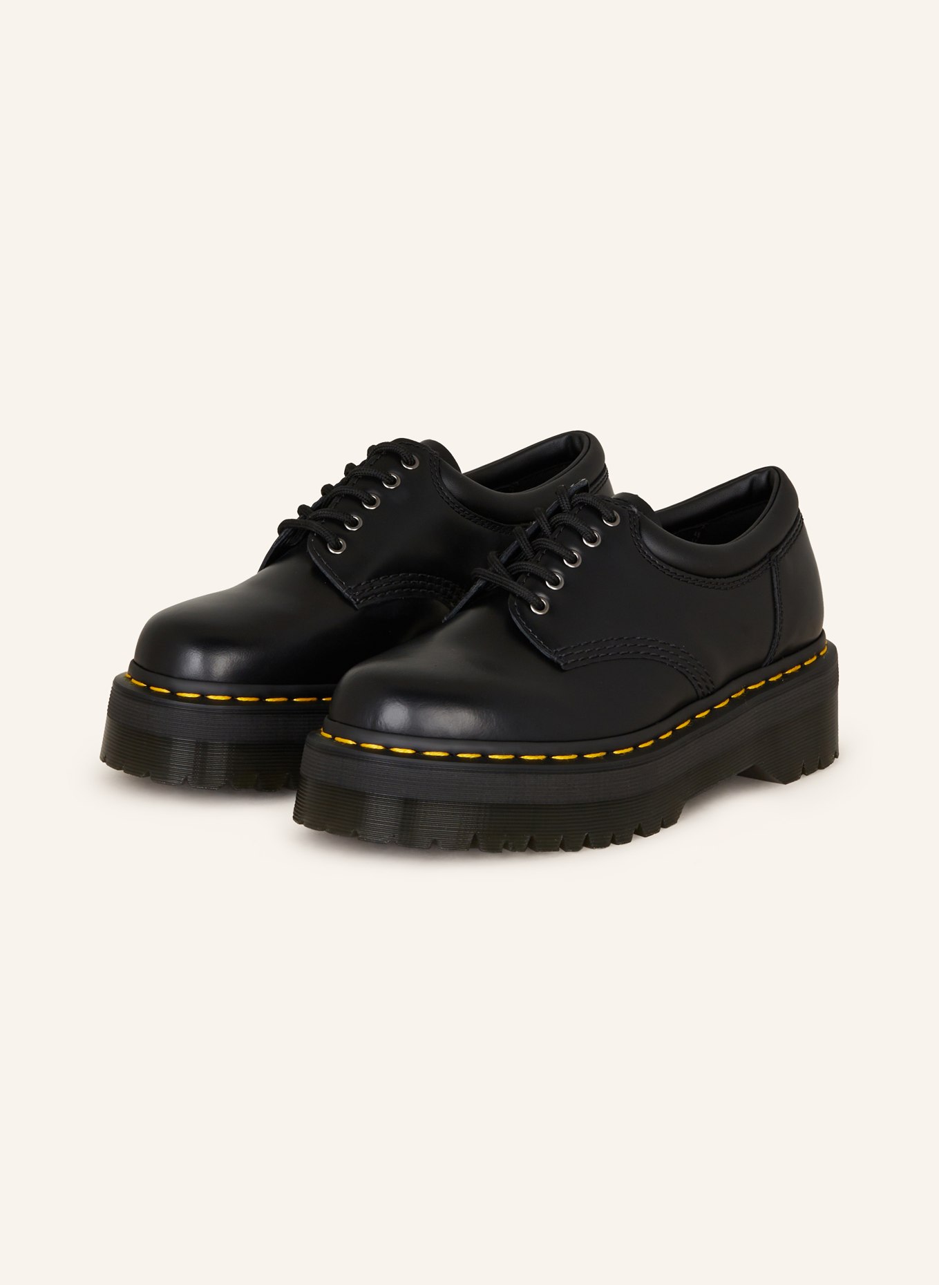 Dr. Martens Platform lace-up shoes 8053 QUAD, Color: BLACK (Image 1)