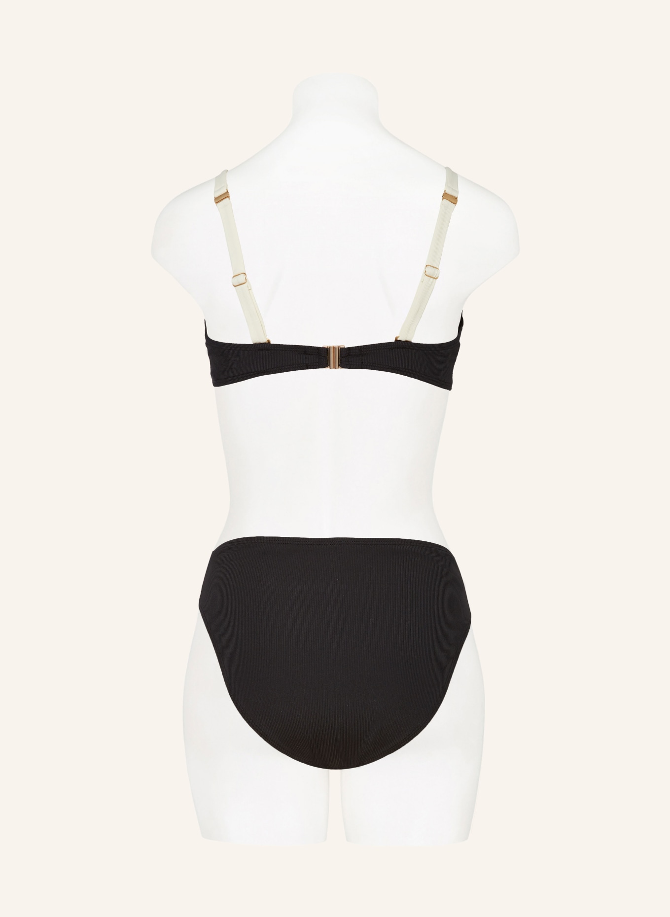 BEACHLIFE Bügel-Bikini-Top VANILLA & BLACK, Farbe: SCHWARZ/ CREME (Bild 3)