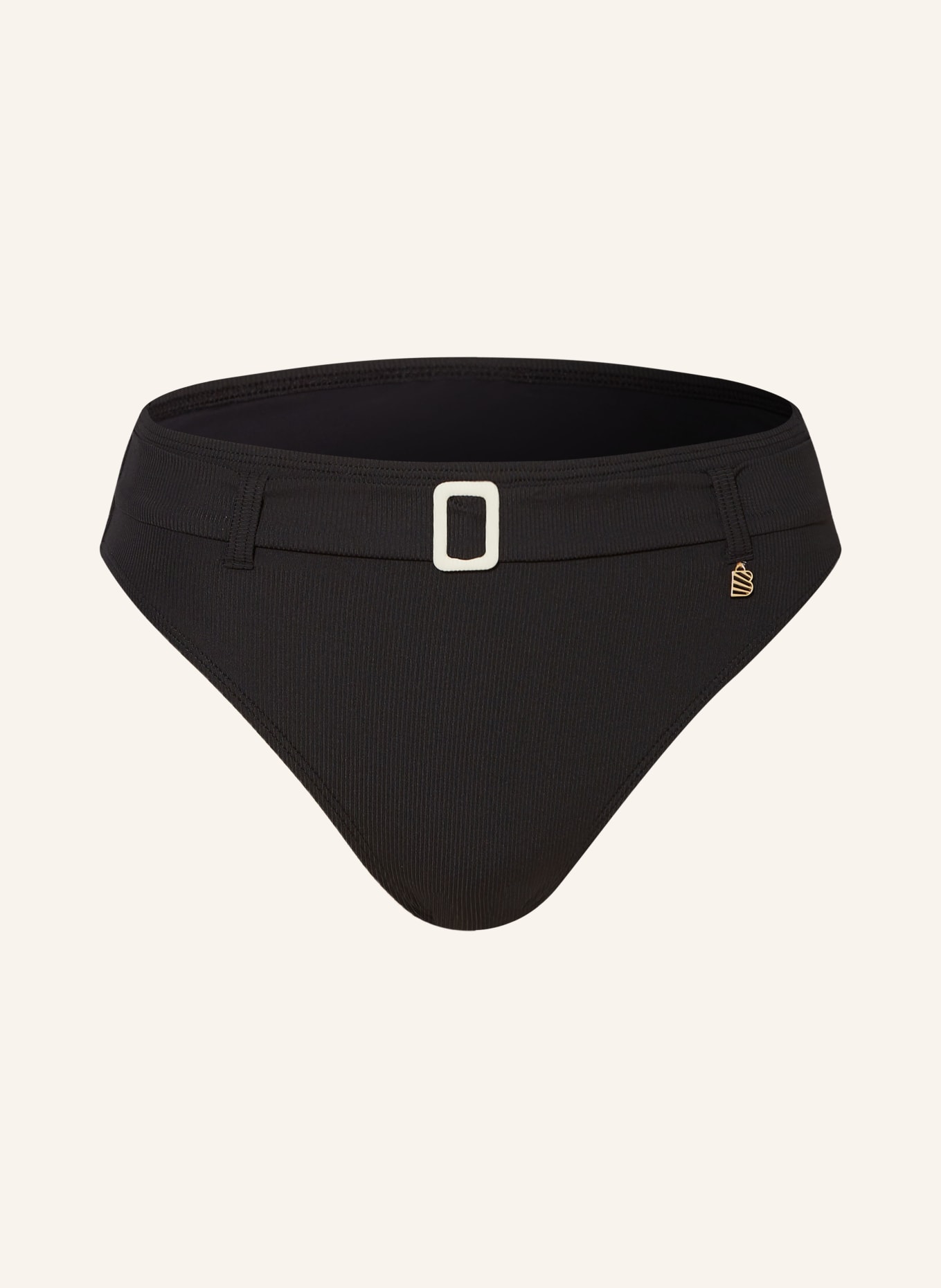 BEACHLIFE Dół od bikini typu bokserki VANILLA & BLACK, Kolor: CZARNY/ ECRU (Obrazek 1)