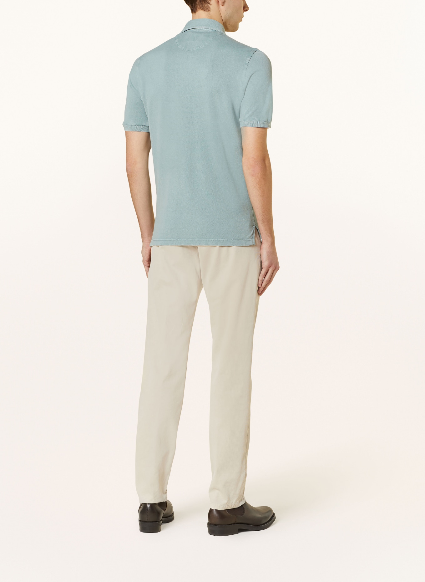 FEDELI Piqué-Poloshirt Extra Slim Fit, Farbe: MINT (Bild 3)