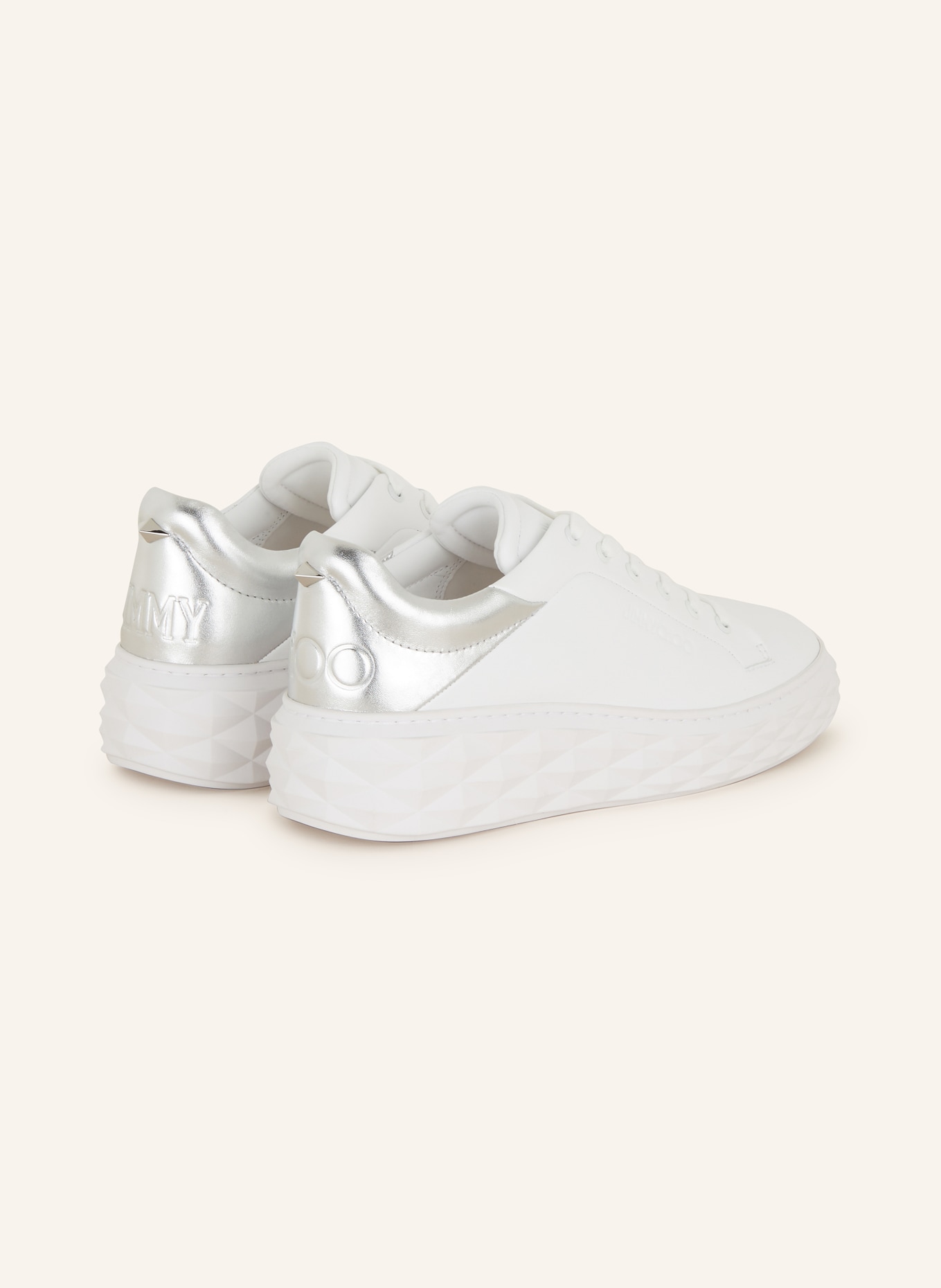 JIMMY CHOO Sneakers DIAMOND MAXI, Color: WHITE/ SILVER (Image 2)