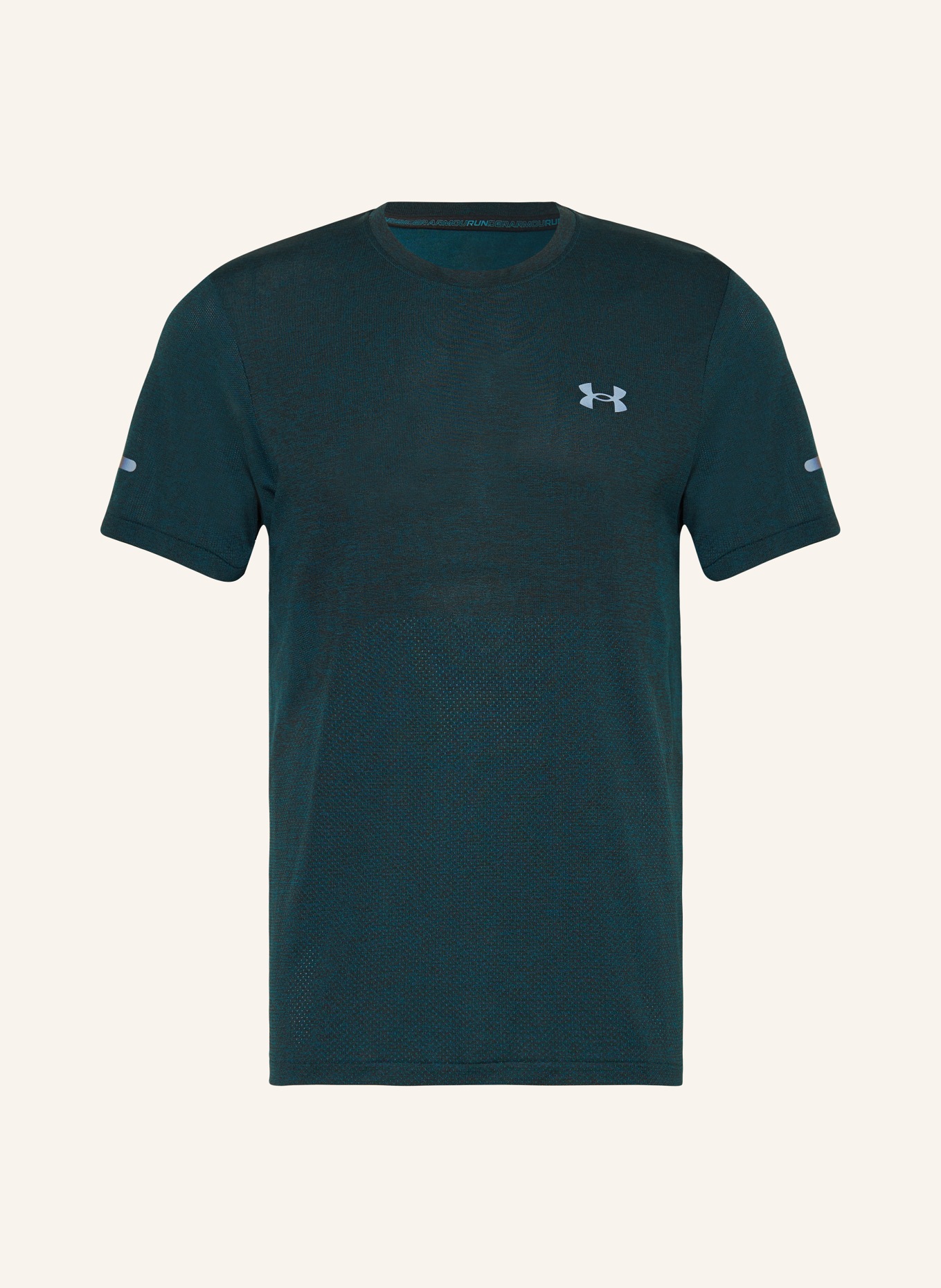 UNDER ARMOUR Running shirt UA SEAMLESS STRIDE, Color: DARK GREEN (Image 1)