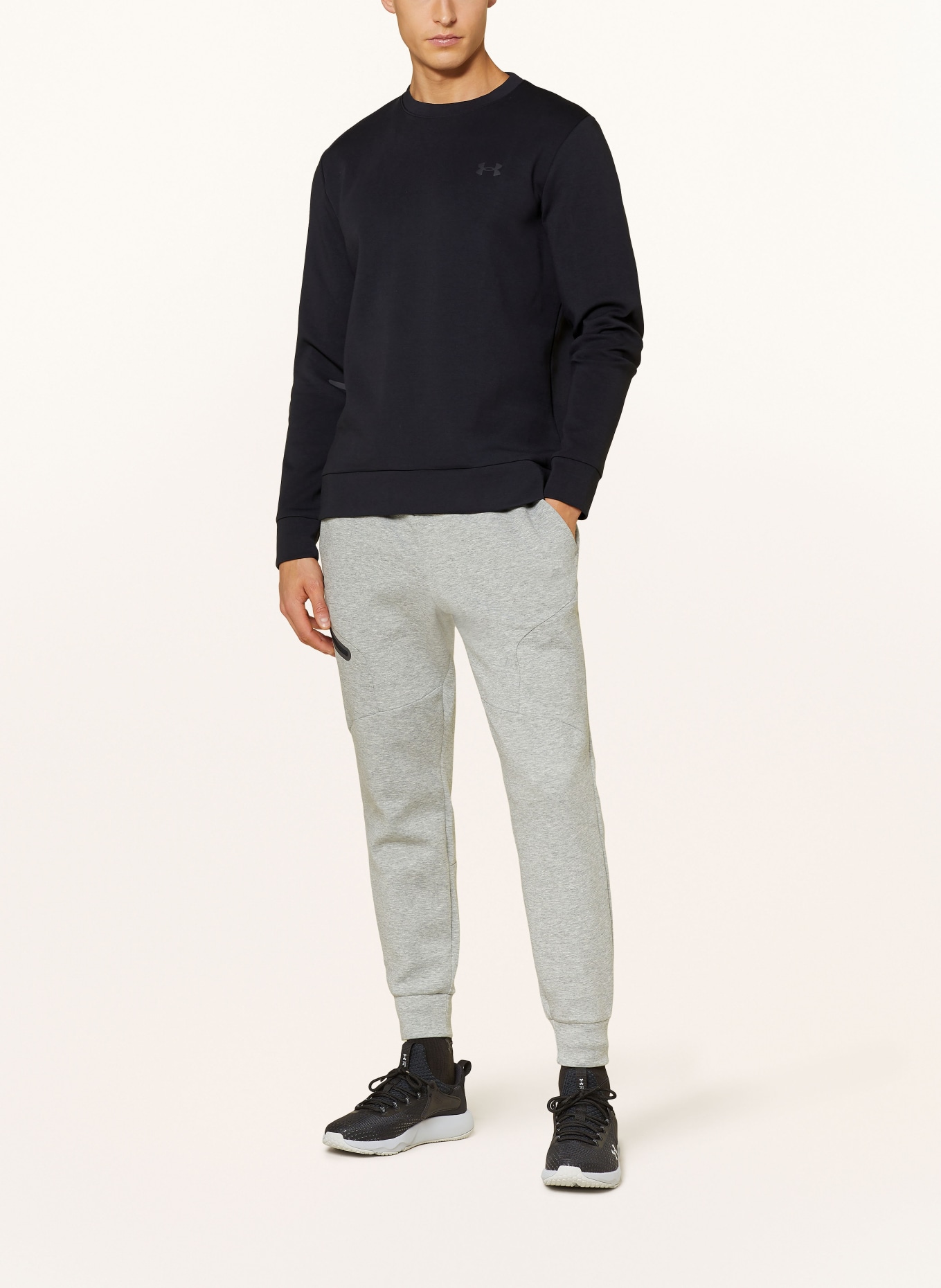 UNDER ARMOUR Sweatshirt UNSTOPPABLE, Color: BLACK (Image 2)