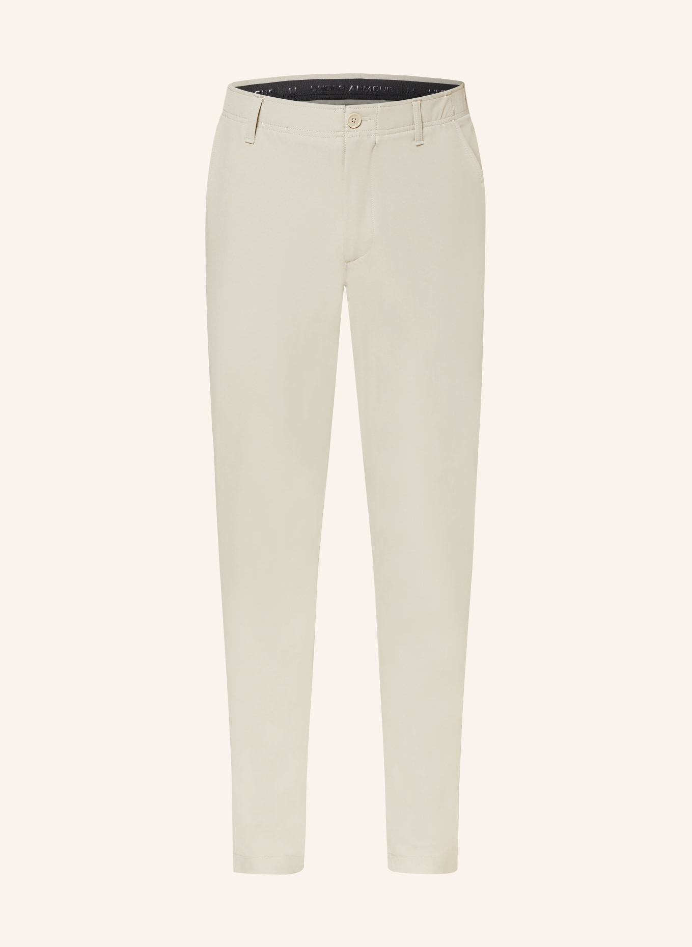 UNDER ARMOUR Golf trousers UA DRIVE with UV protection 50, Color: BEIGE (Image 1)