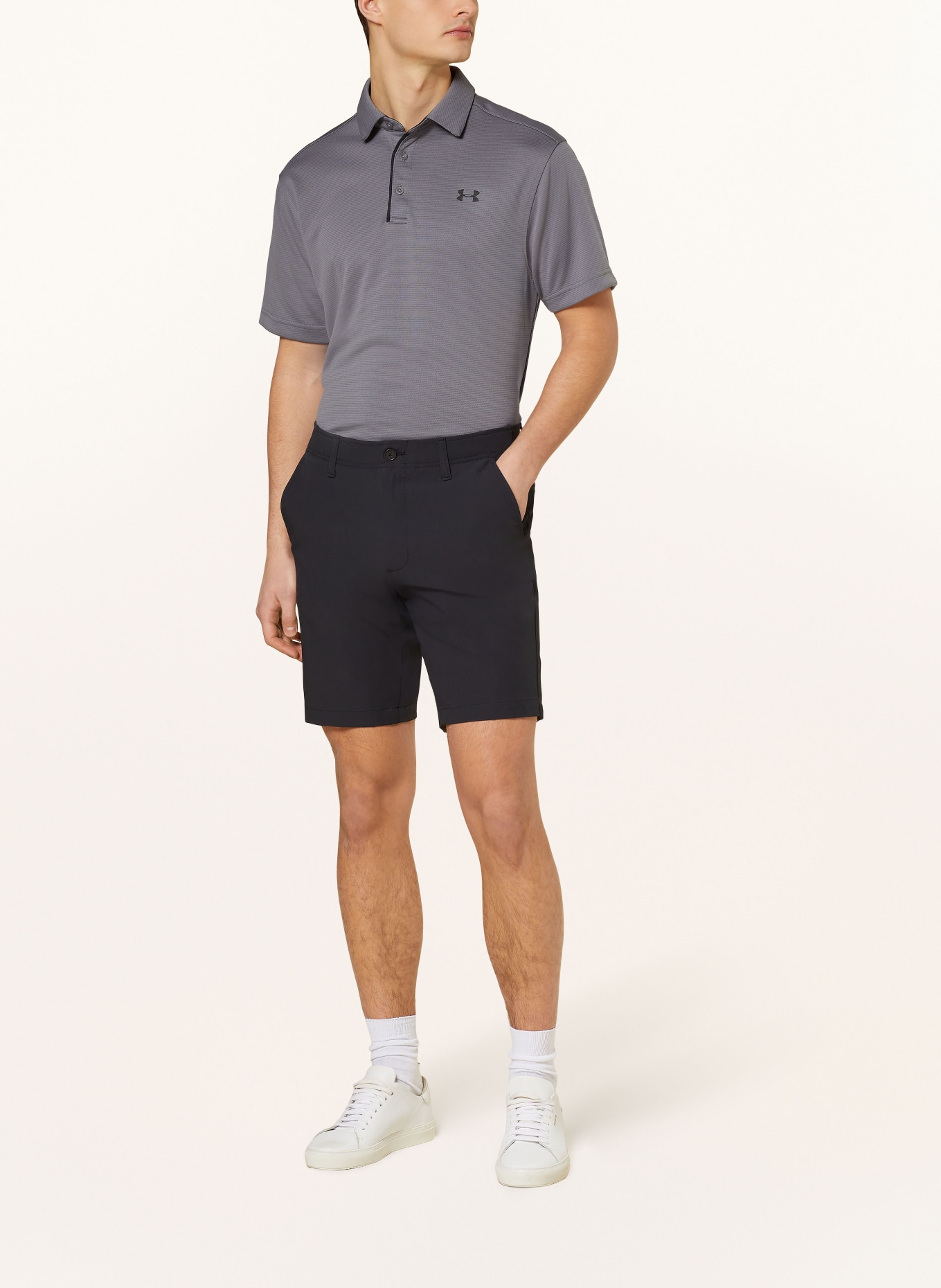 UNDER ARMOUR Golf shorts UA EARNIE, Color: BLACK (Image 2)