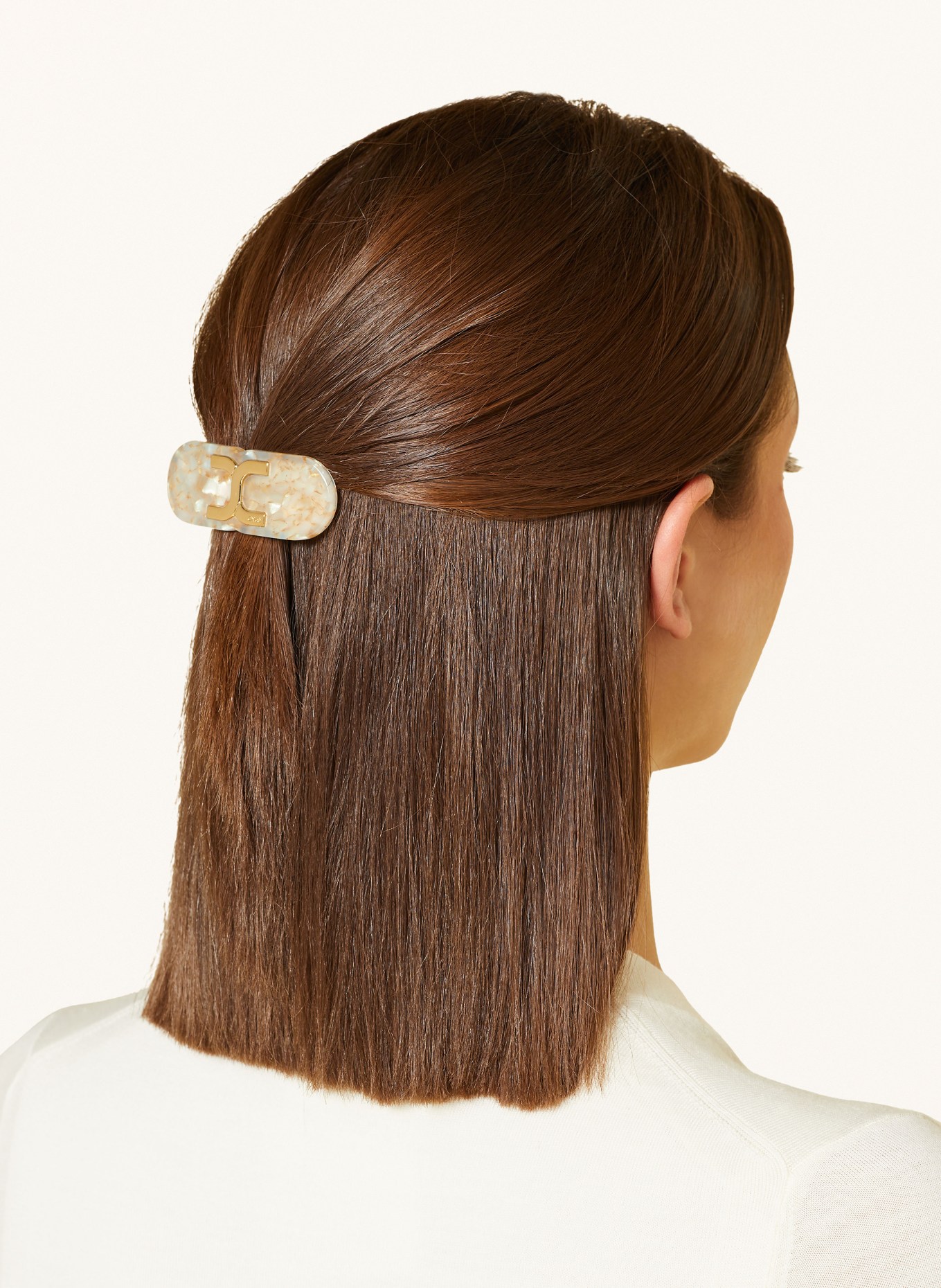 Chloé Haarspange MARCIE, Farbe: Pearly Ivory (Bild 3)