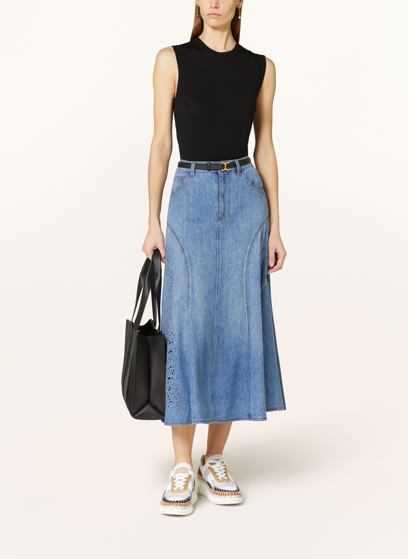 Chloé Denim skirt, Color: BLUE (Image 2)