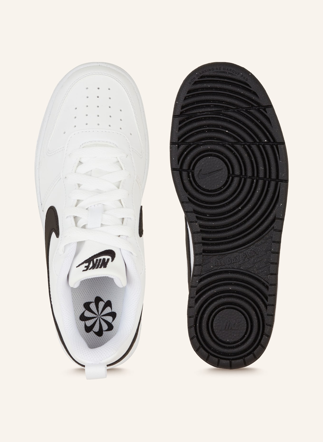 Nike Sneaker COURT BOROUGH LOW RECRAFT, Farbe: WEISS/ SCHWARZ (Bild 5)