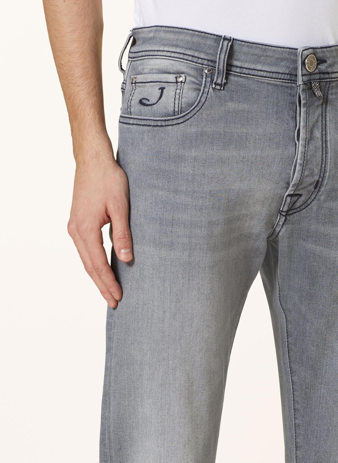 JACOB COHEN Jeans BARD slim fit, Color: 746D Light Grey (Image 5)