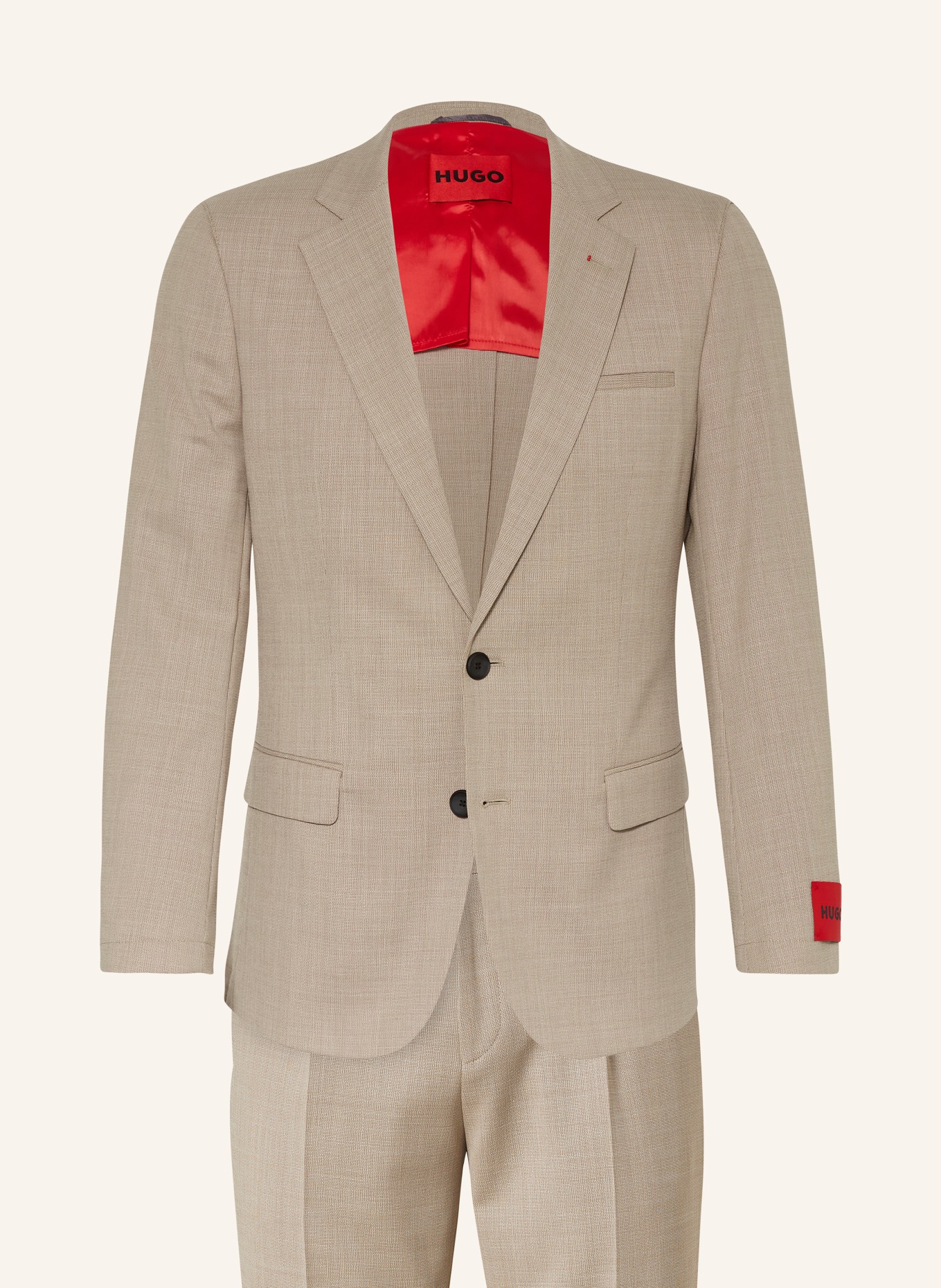 HUGO Suit HANFRED / GOWARD slim fit, Color: BEIGE (Image 1)