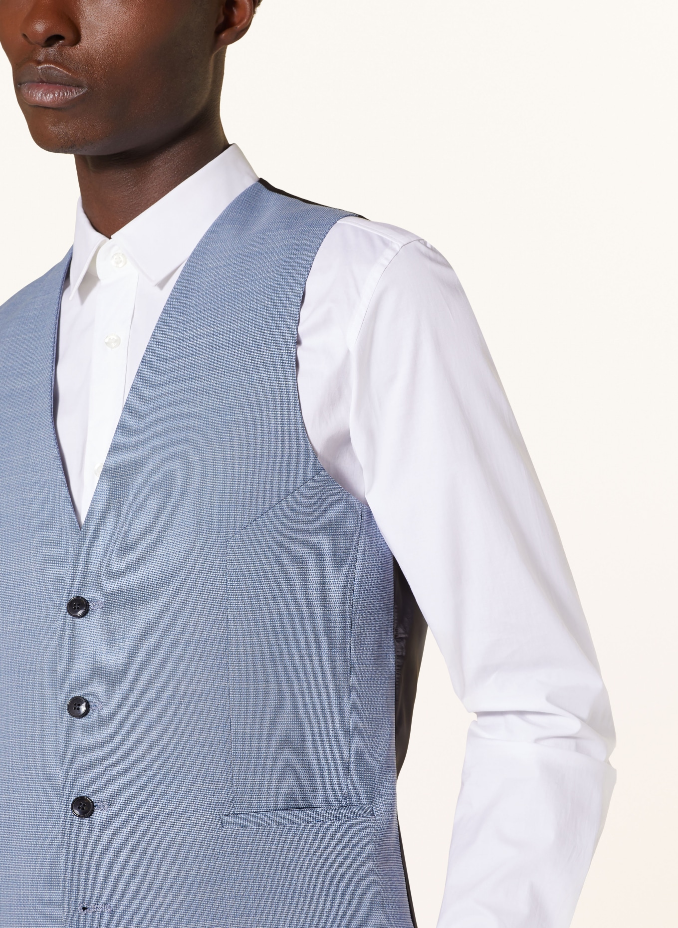HUGO Suit vest VIN extra slim fit, Color: 420 MEDIUM BLUE (Image 5)
