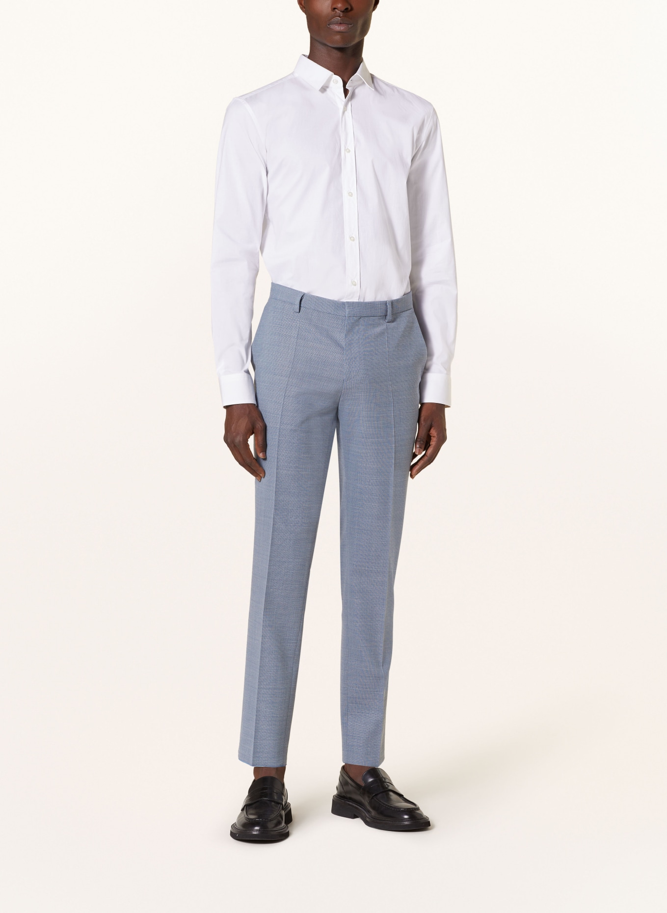HUGO Spodnie garniturowe GETLIN232X slim fit, Kolor: NIEBIESKI (Obrazek 3)