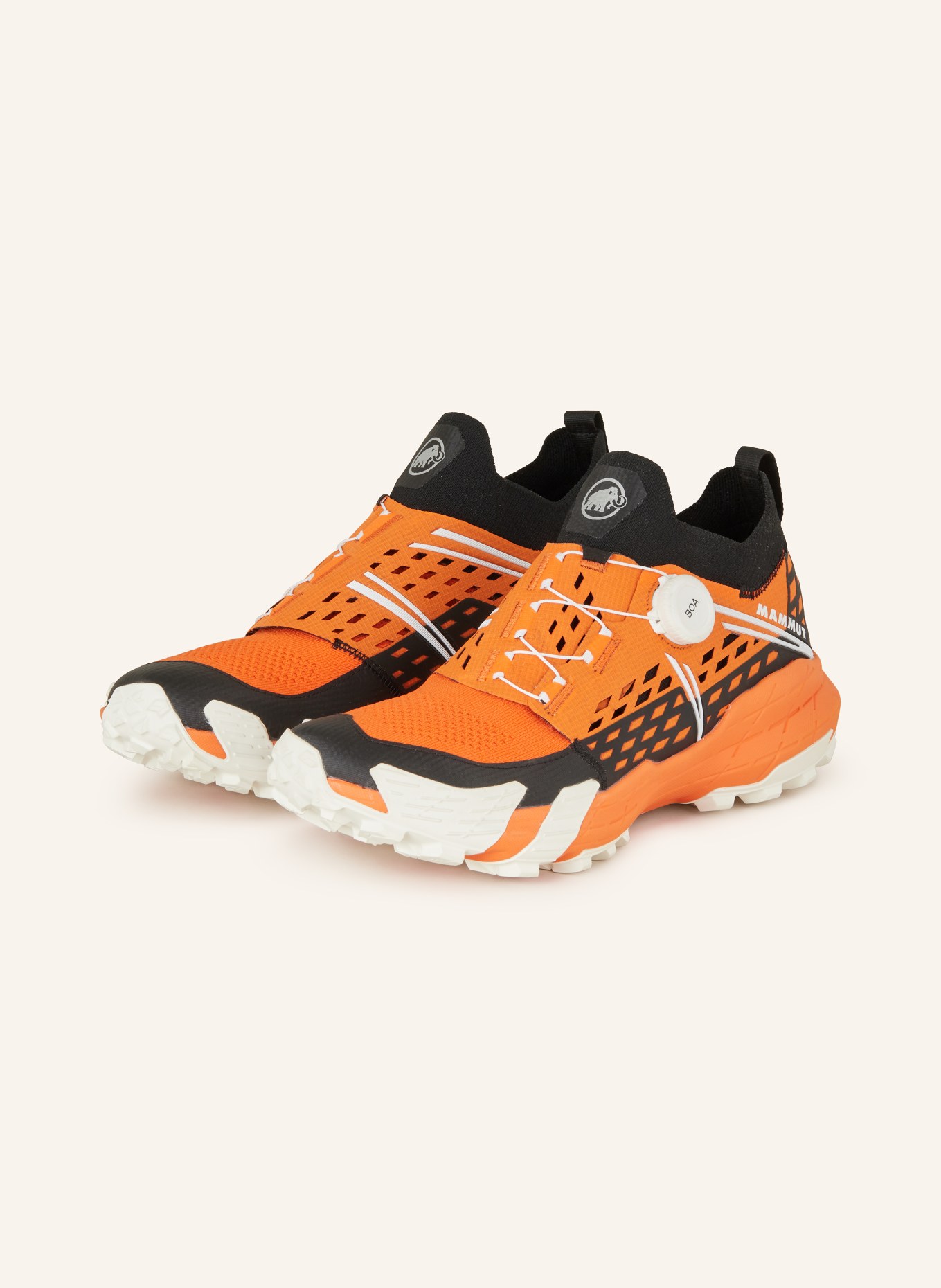 MAMMUT Trail running shoes AENERGY TR BOA® MID, Color: ORANGE/ BLACK (Image 1)