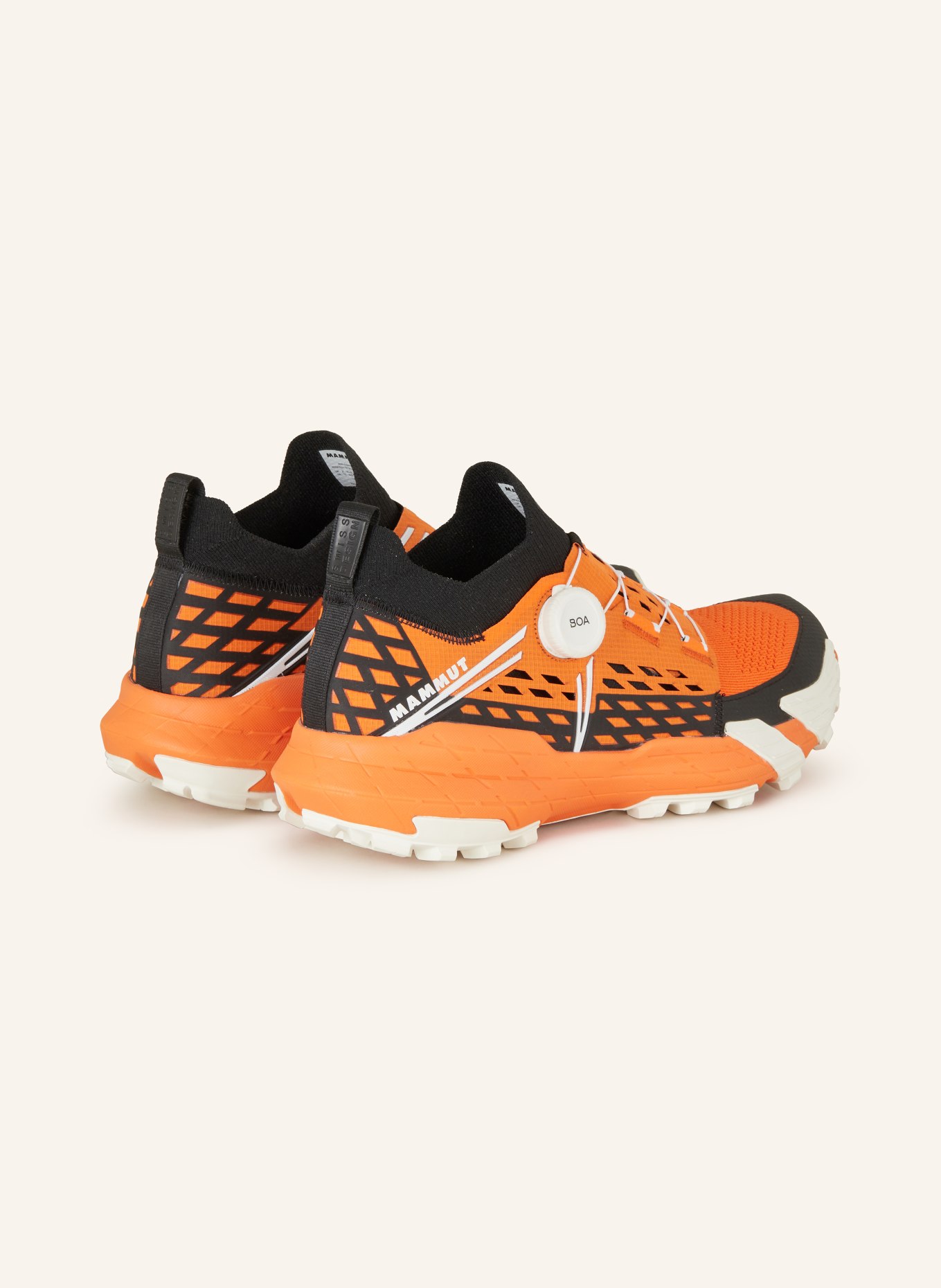 MAMMUT Trail running shoes AENERGY TR BOA® MID, Color: ORANGE/ BLACK (Image 2)