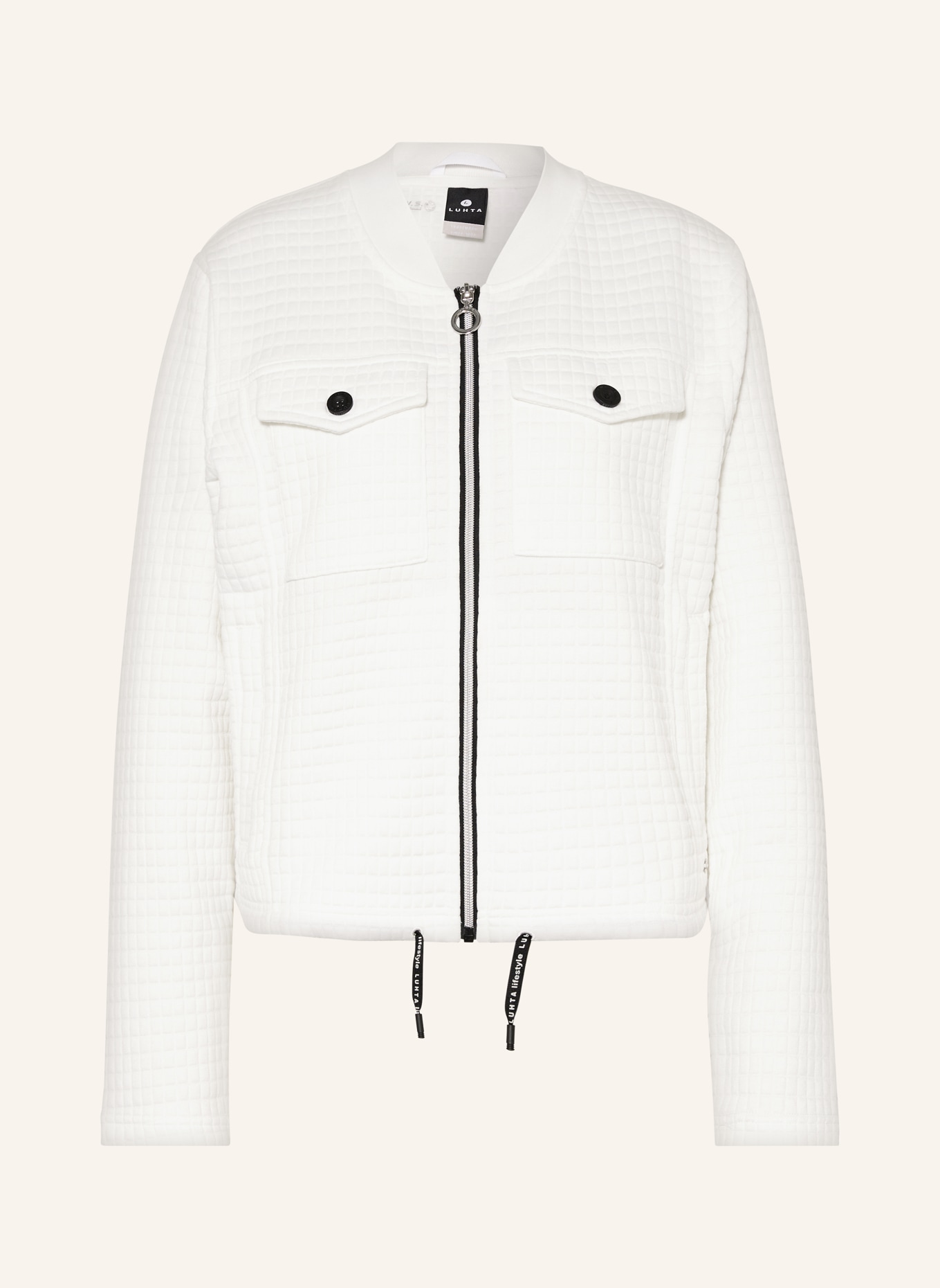 LUHTA Midlayer jacket HAAPAKOSKI, Color: WHITE (Image 1)