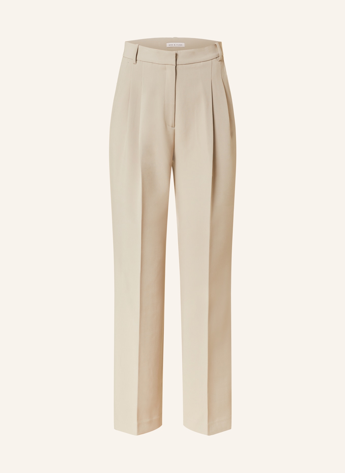 MRS & HUGS Wide leg trousers, Color: TAUPE (Image 1)