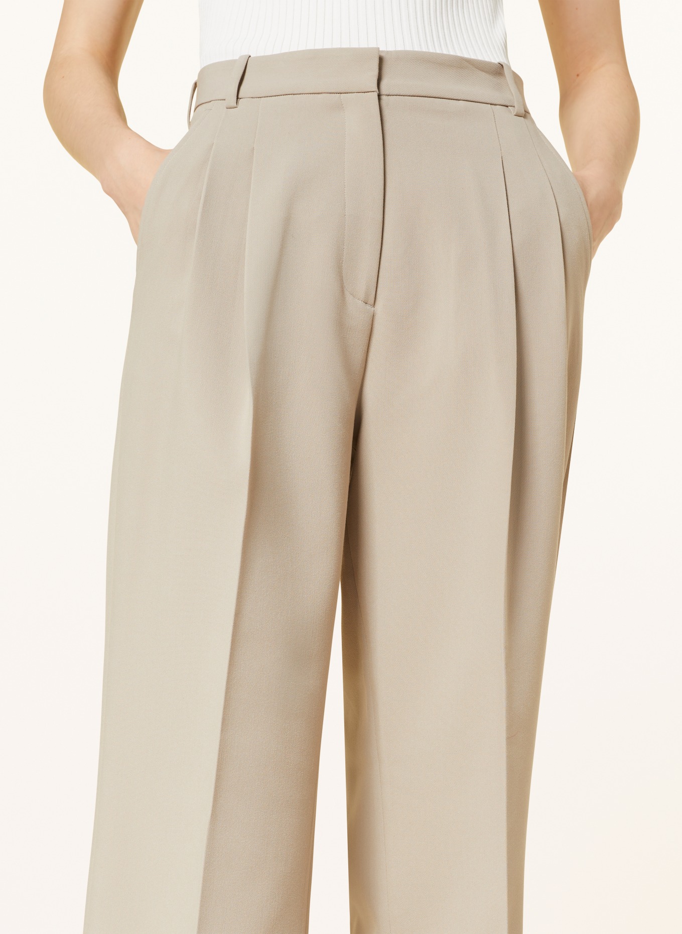 MRS & HUGS Wide leg trousers, Color: TAUPE (Image 5)