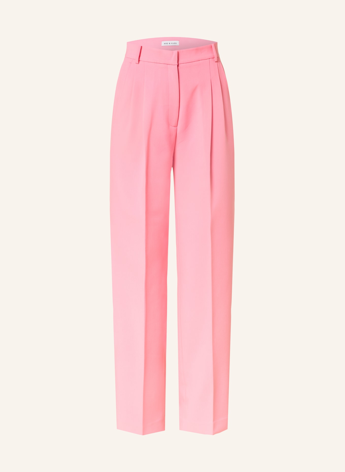 MRS & HUGS Wide leg trousers, Color: PINK (Image 1)