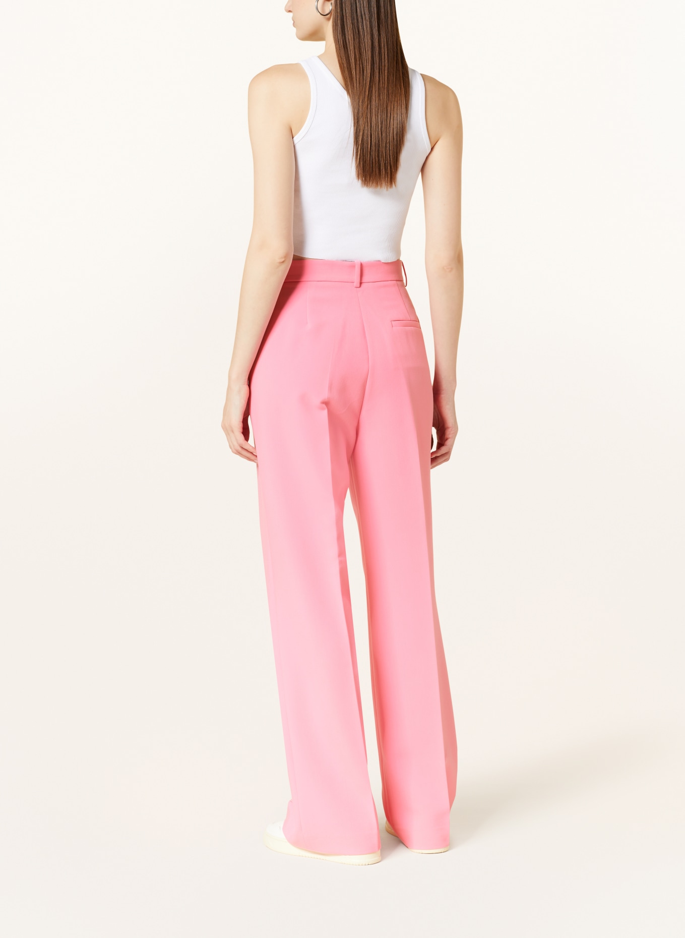 MRS & HUGS Wide leg trousers, Color: PINK (Image 3)