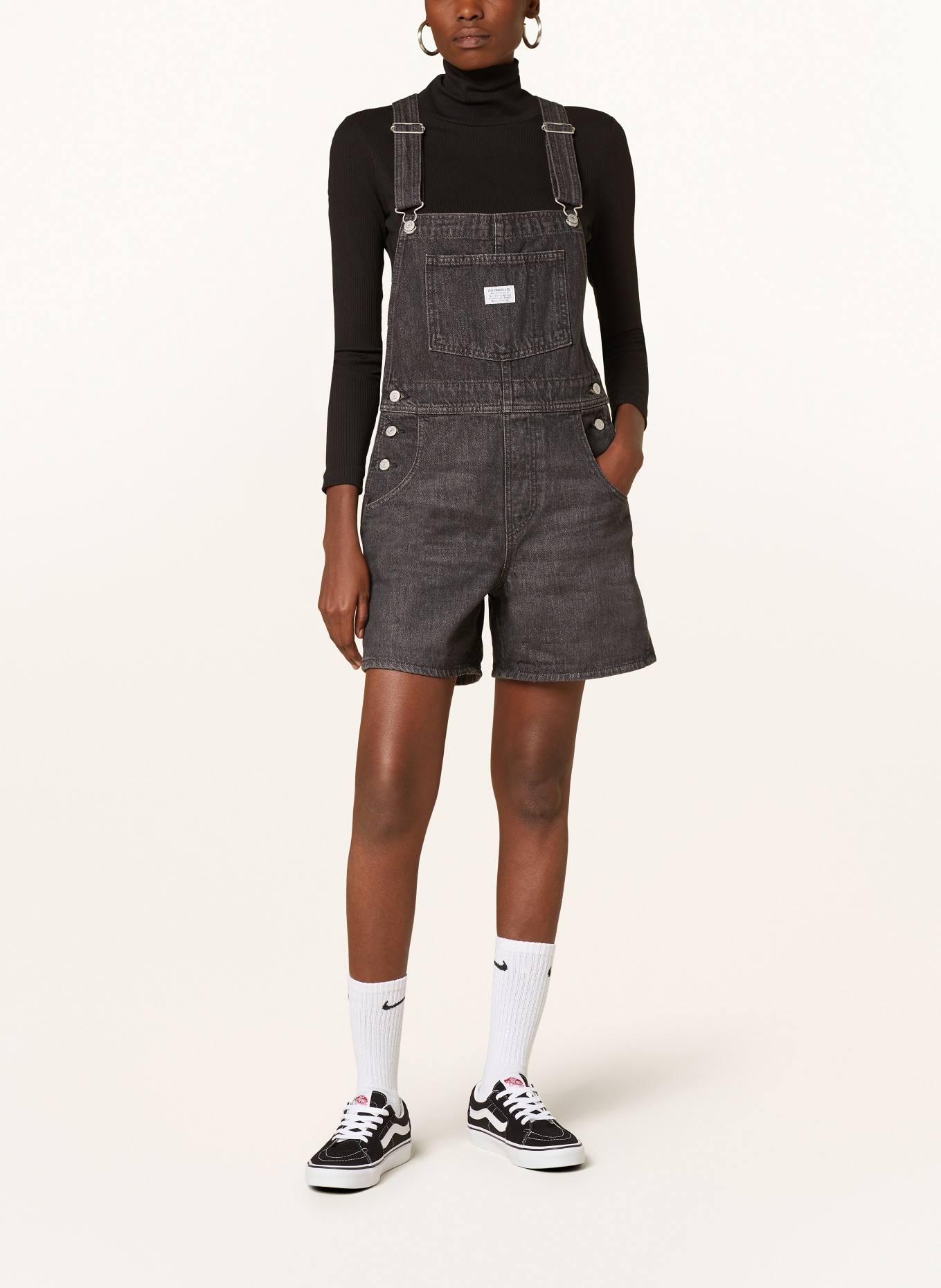 Levi's® Denim overalls, Color: BLACK (Image 2)